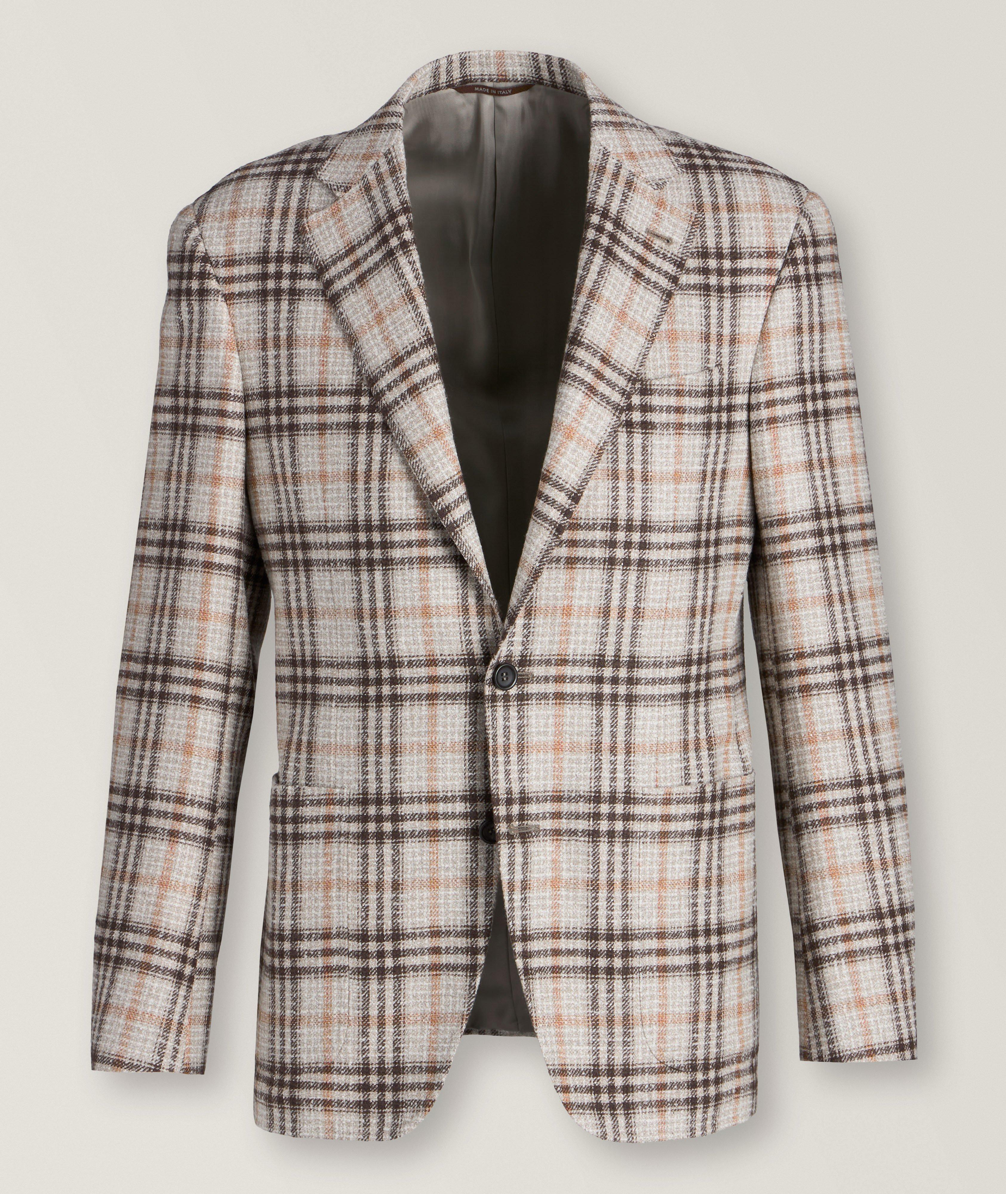 Kei Checkered Wool-Blend Sport Jacket image 0