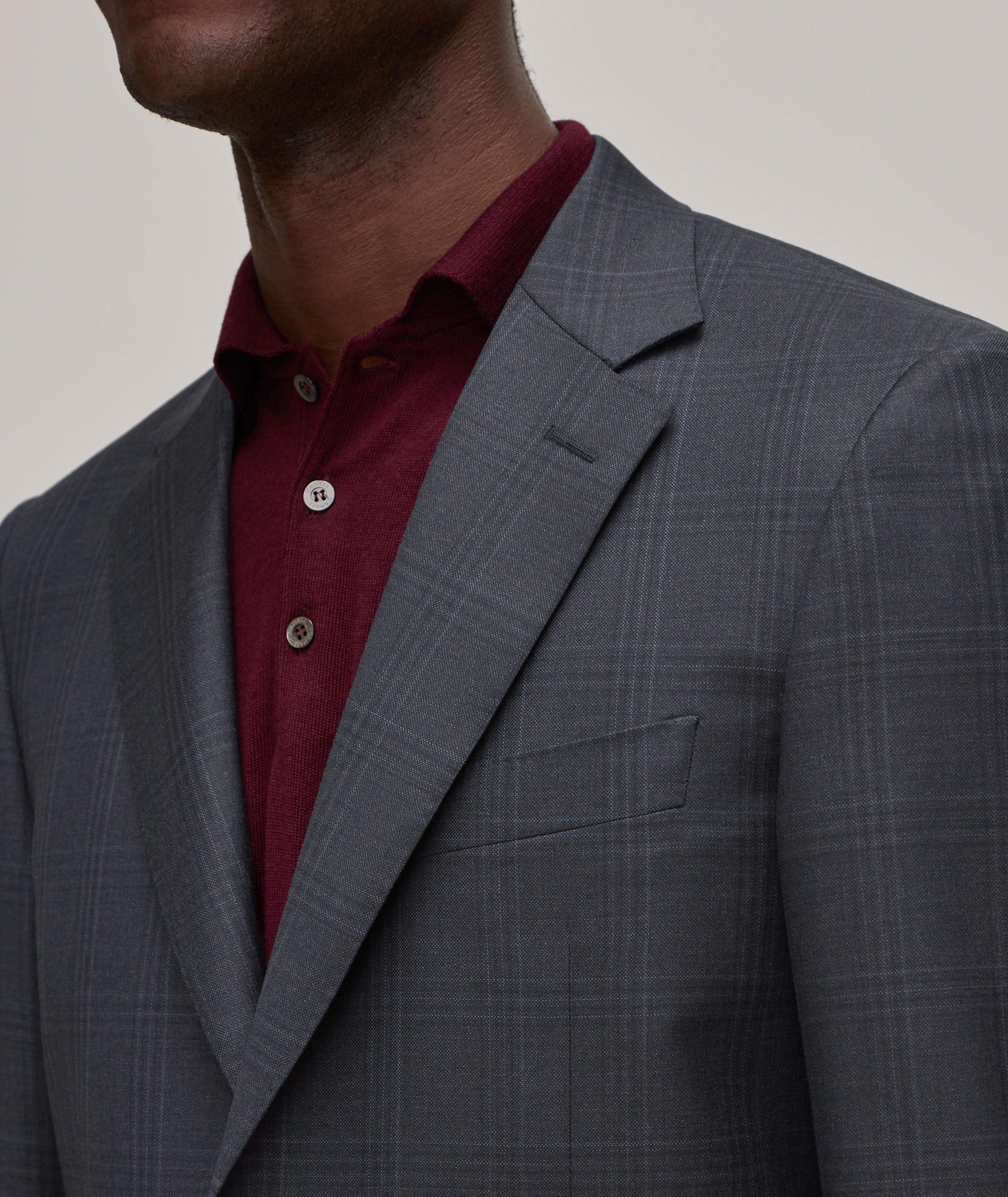 Contemporary Check Wool Suit  image 3