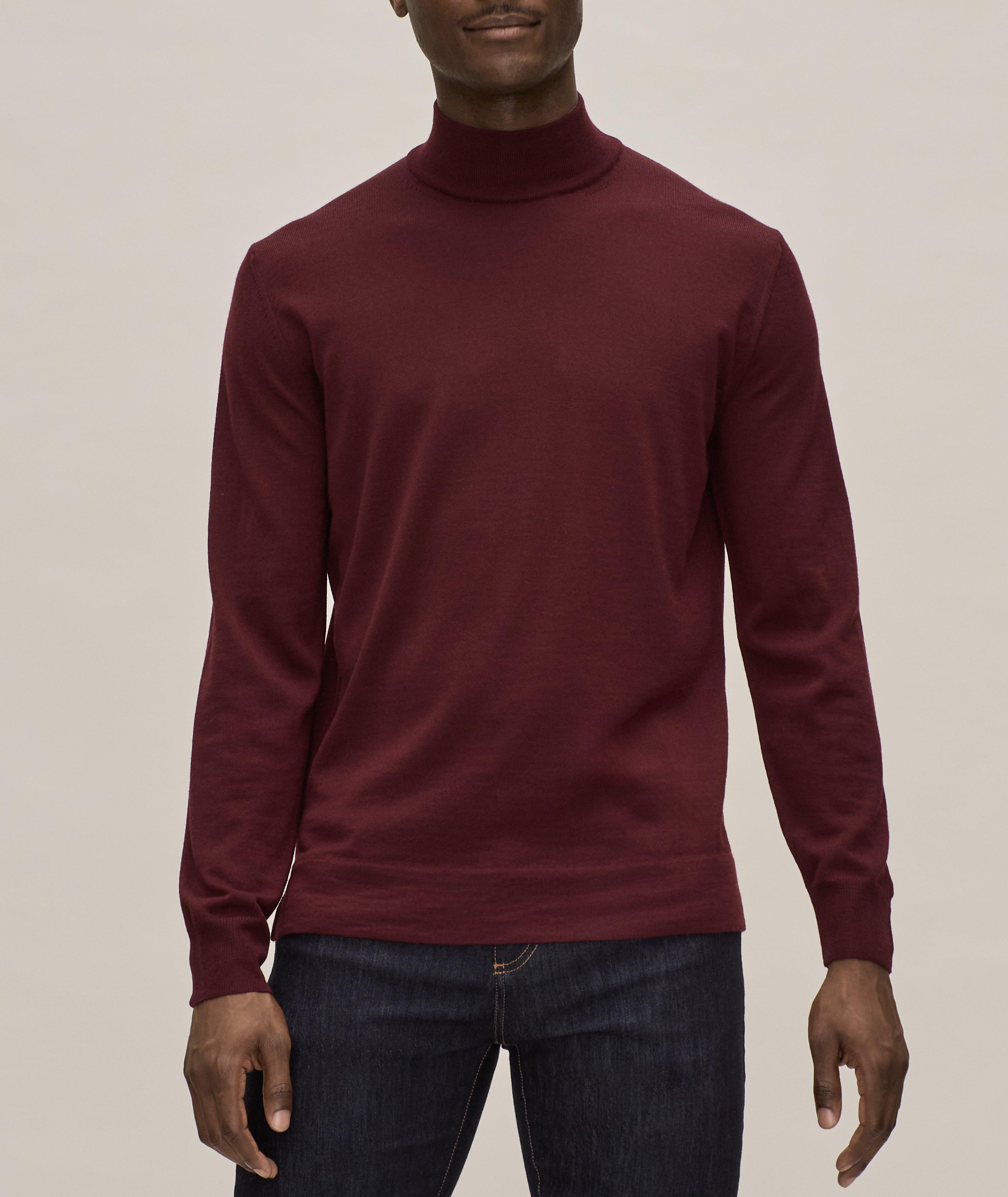 Merino Wool Mock Neck Sweater image 1