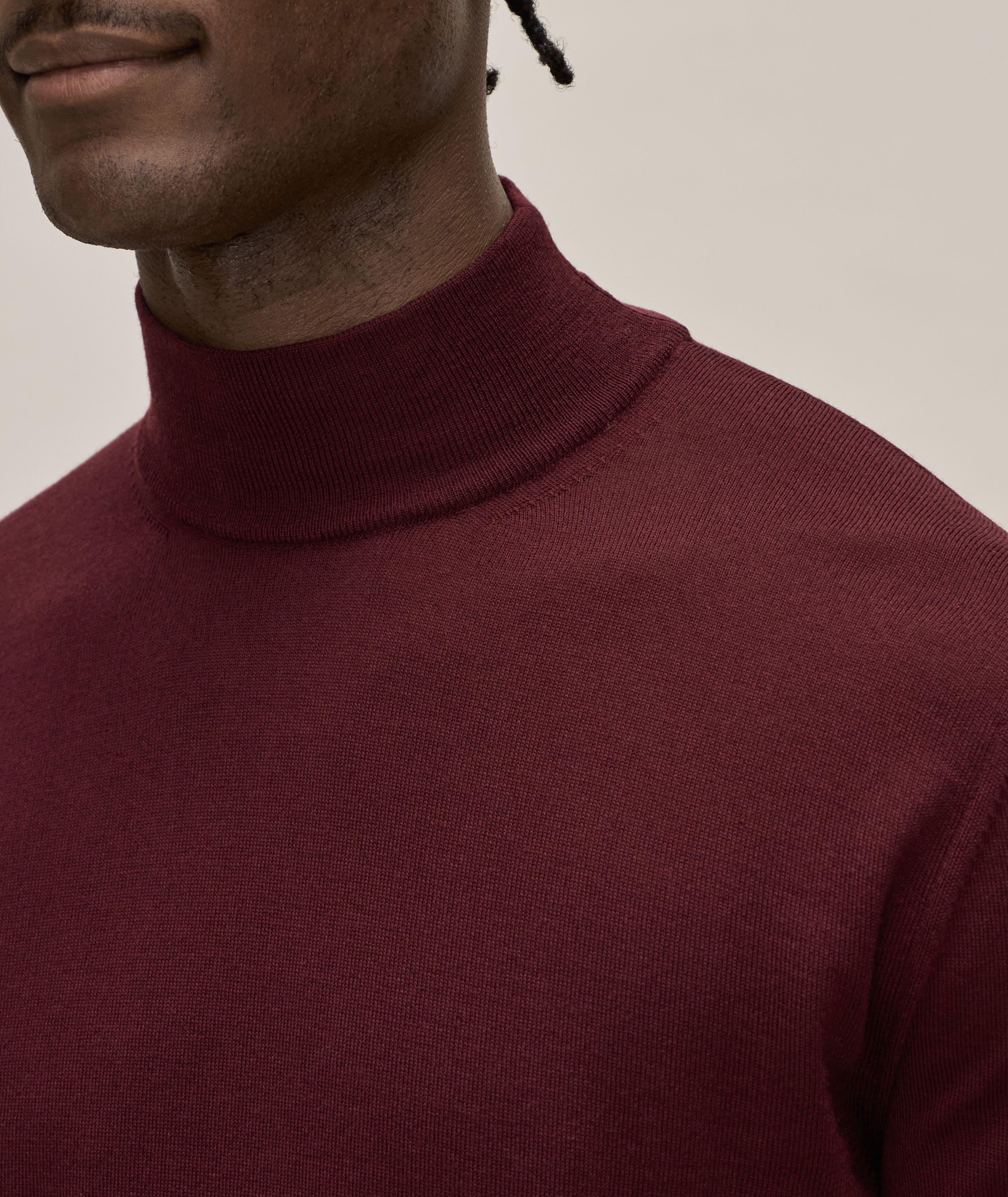 Merino Wool Mock Neck Sweater image 3