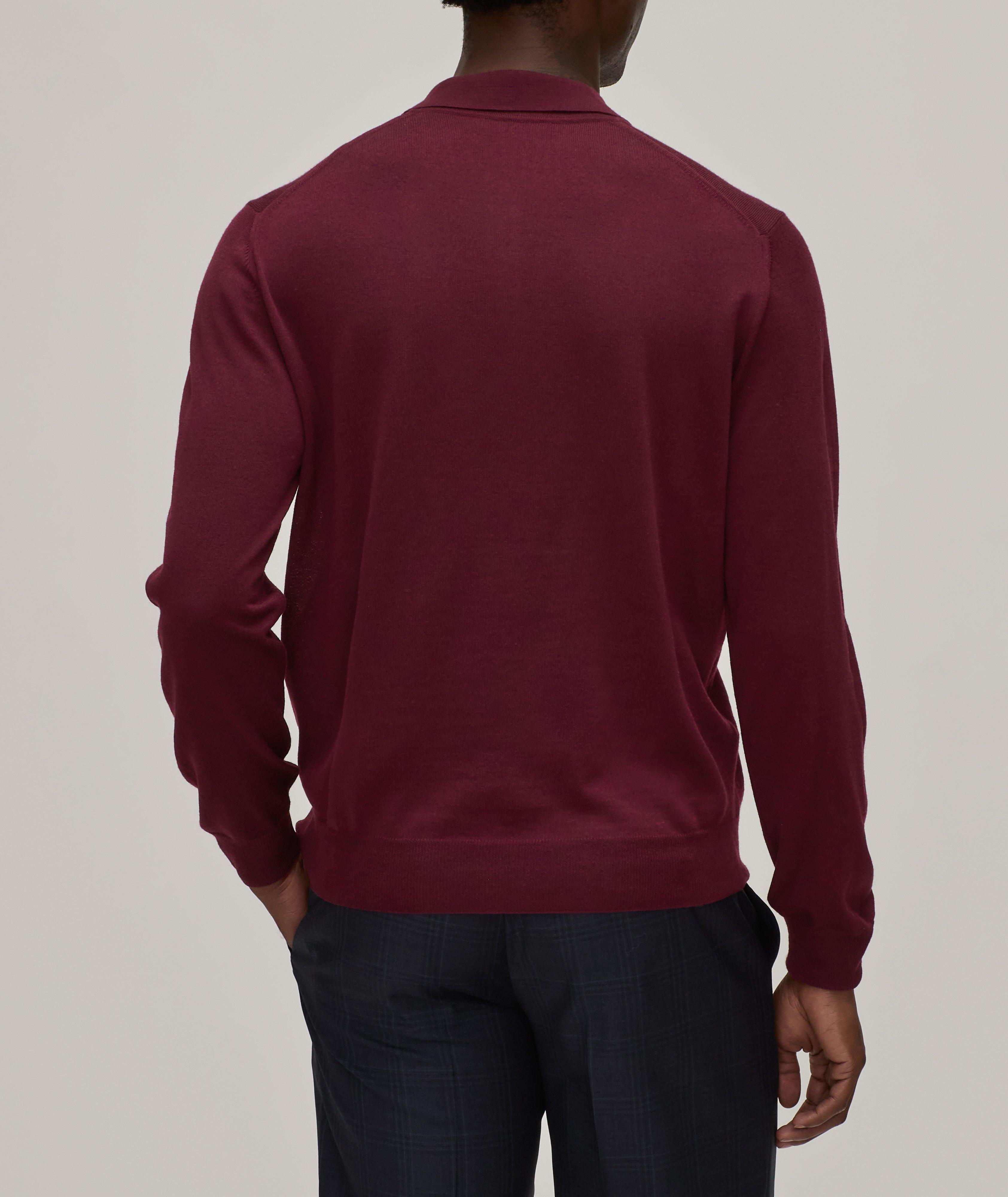 Slim Fit Long-Sleeve Polo image 2