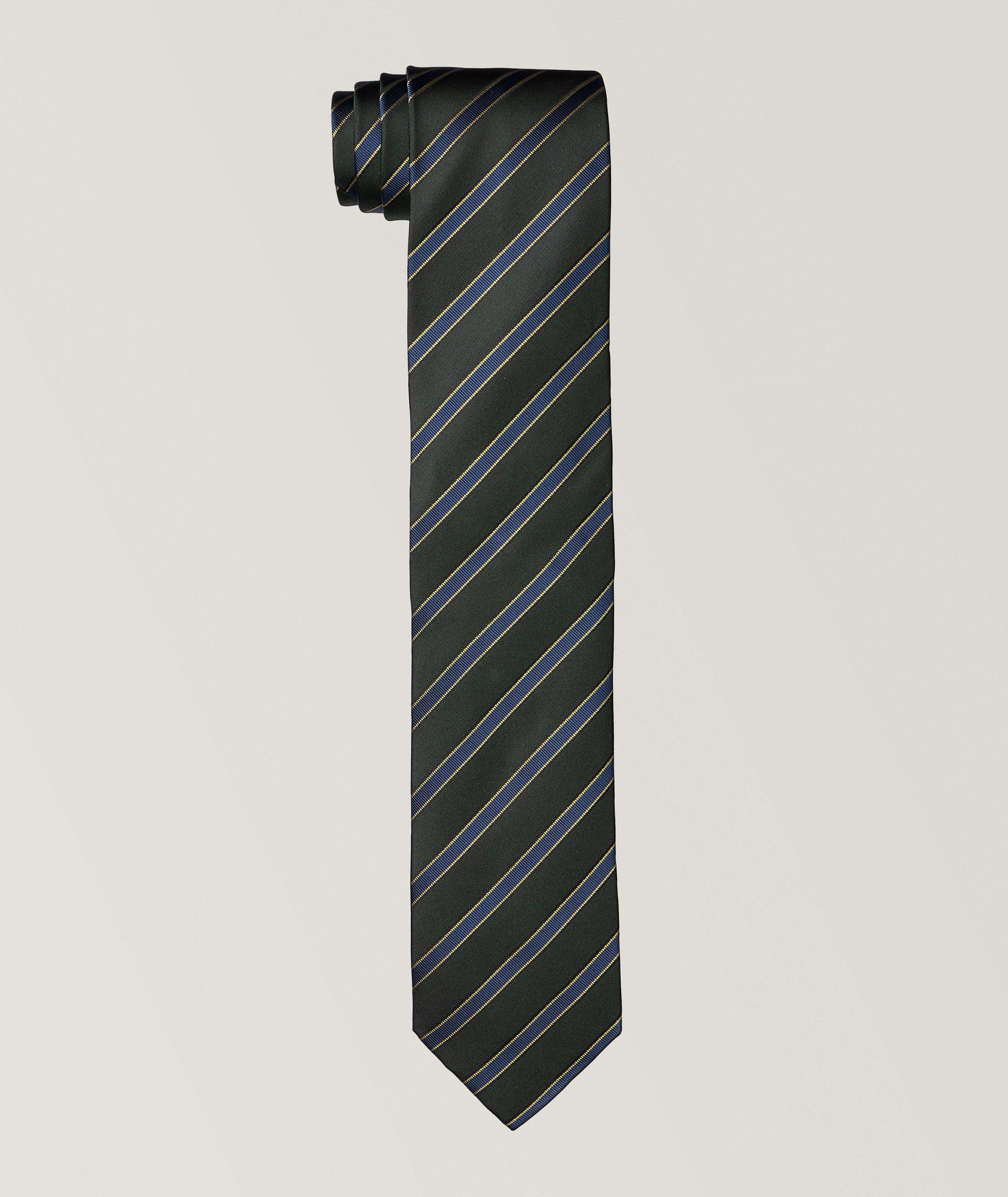 Striped Silk Tie image 0