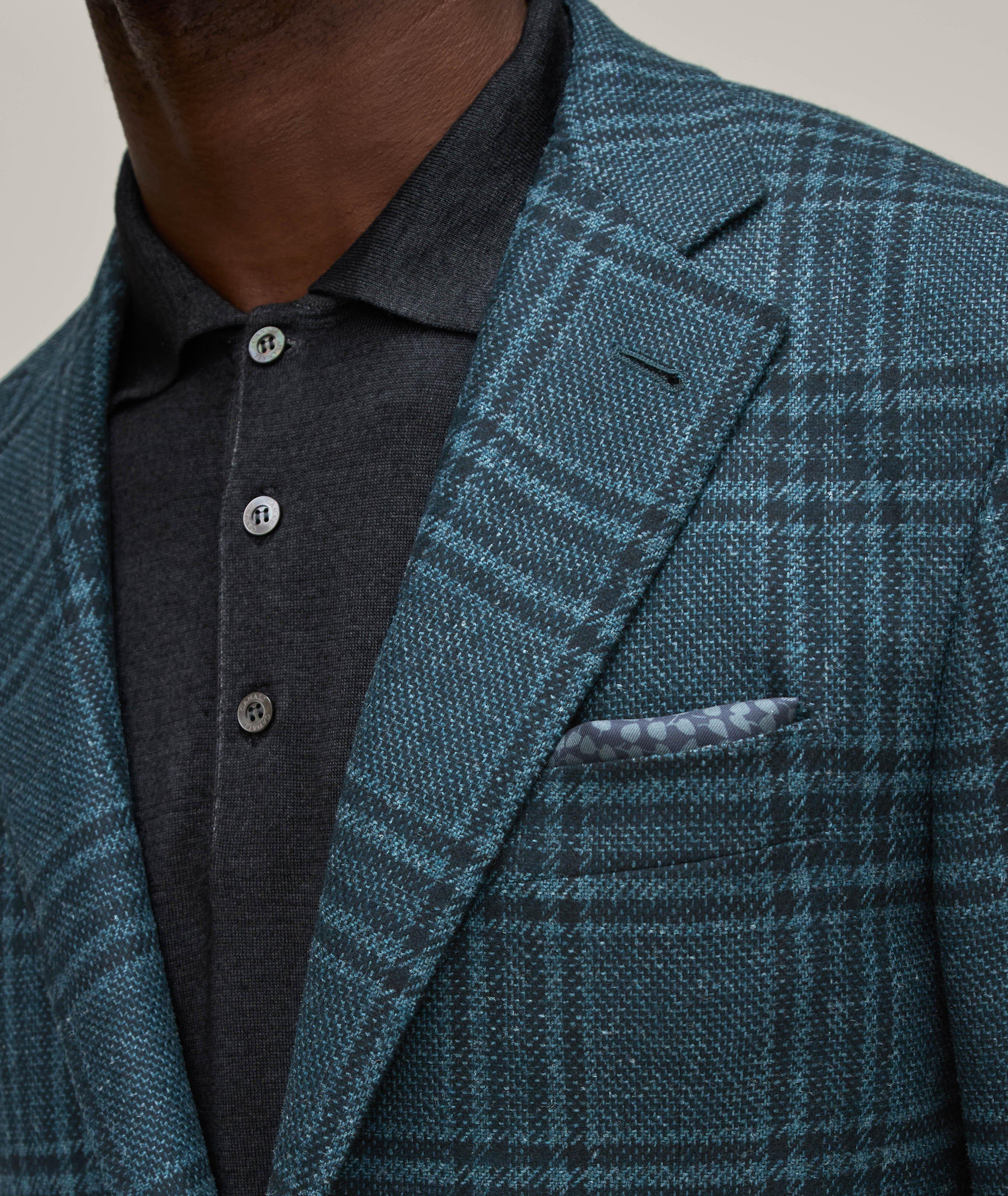 Kei Grid Wool-Blend Sport Jacket image 3