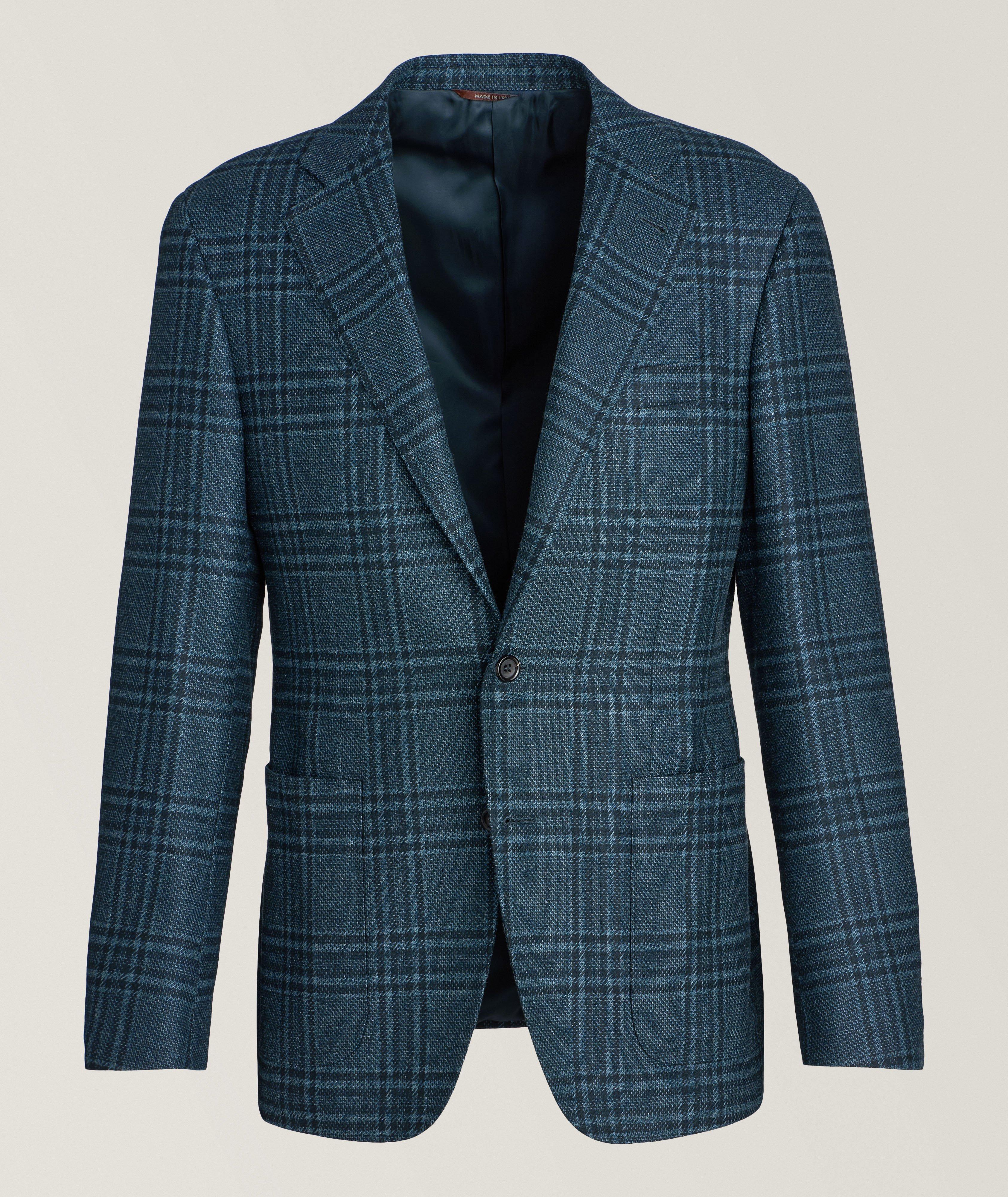 Kei Grid Wool-Blend Sport Jacket image 0