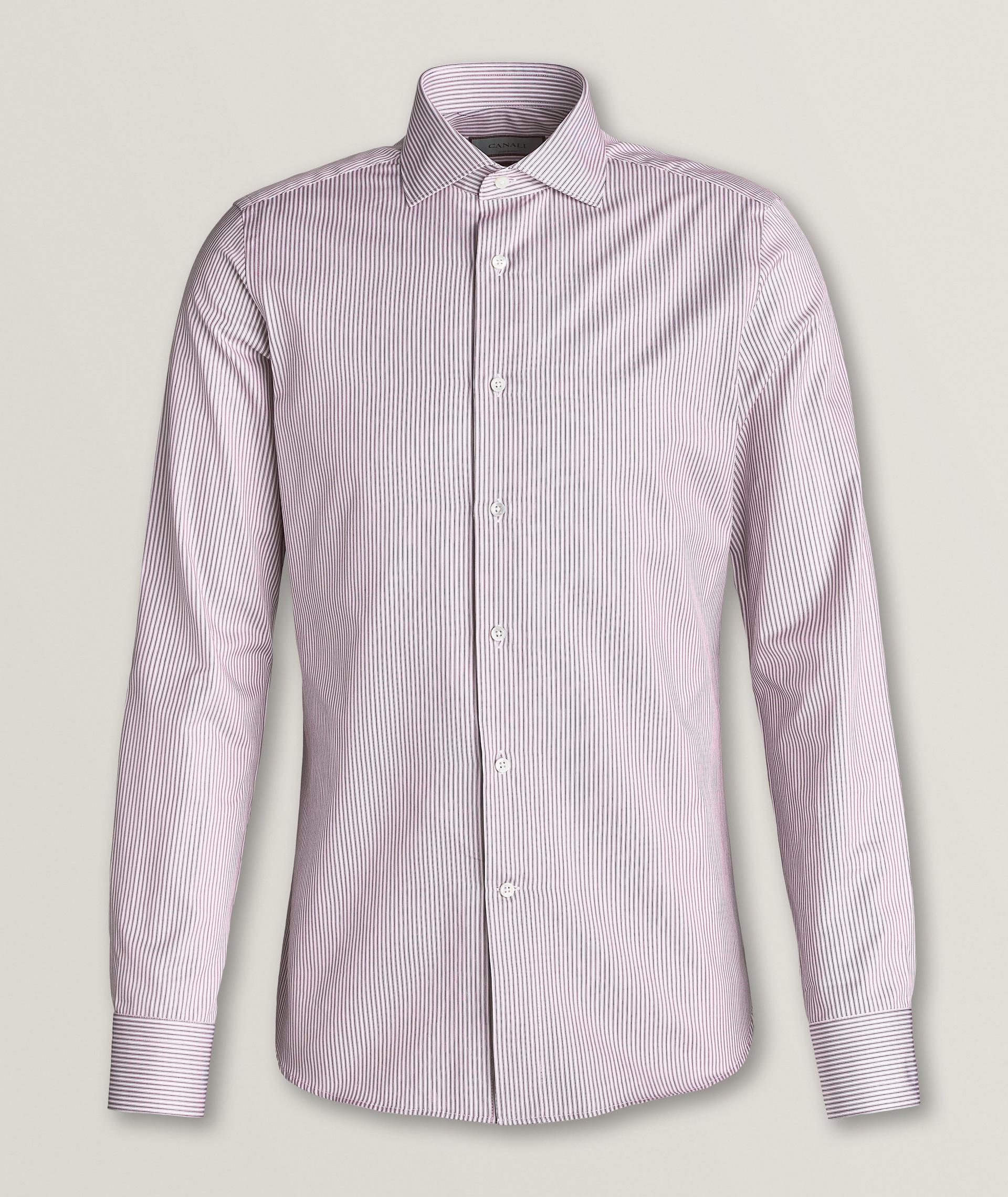Impeccable Fit Pinstripe Cotton Dress Shirt  image 0