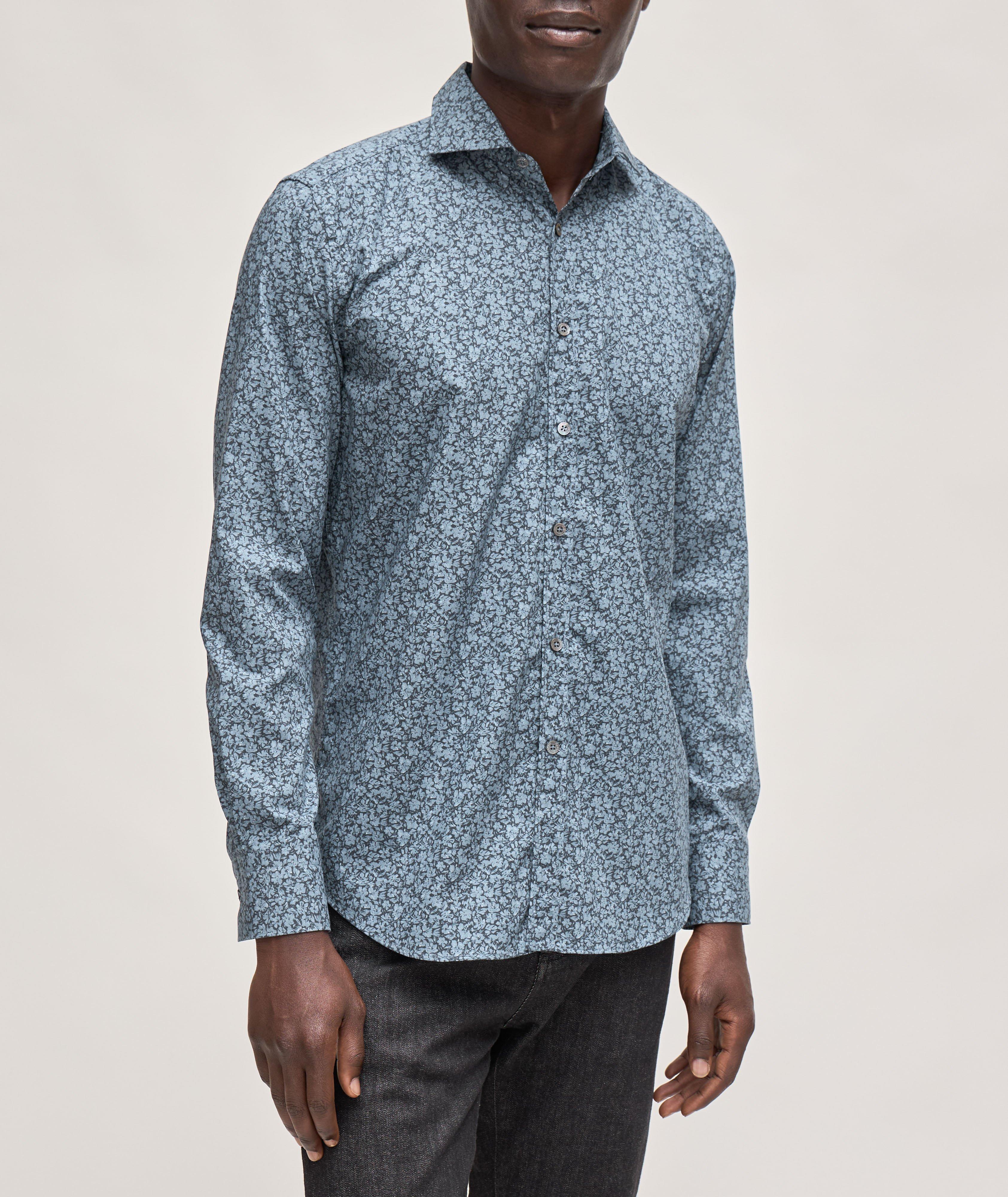 Floral Denim Effect Shirt  image 1