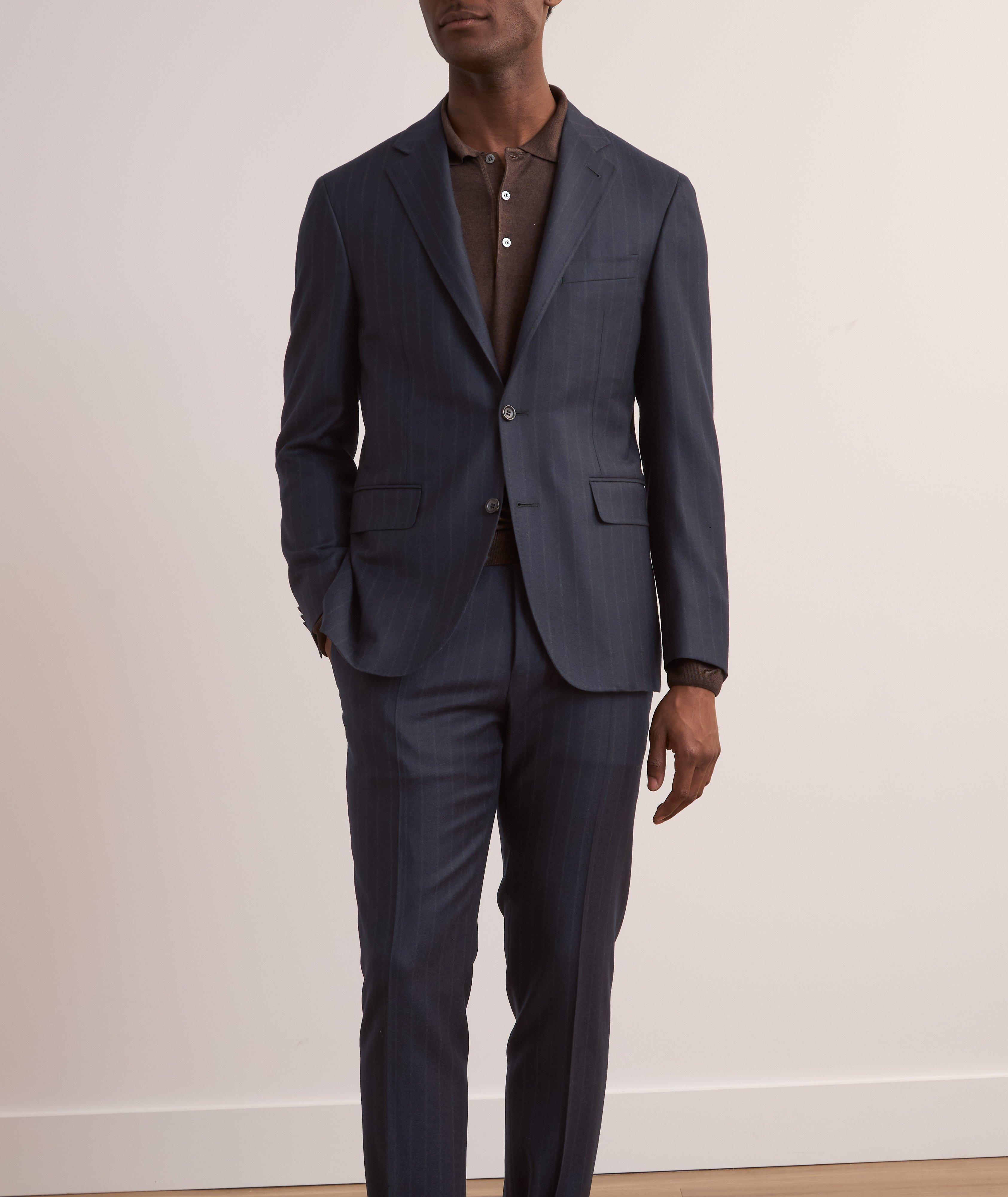 Kei Chalkstripe Stretch-Wool Suit  image 1