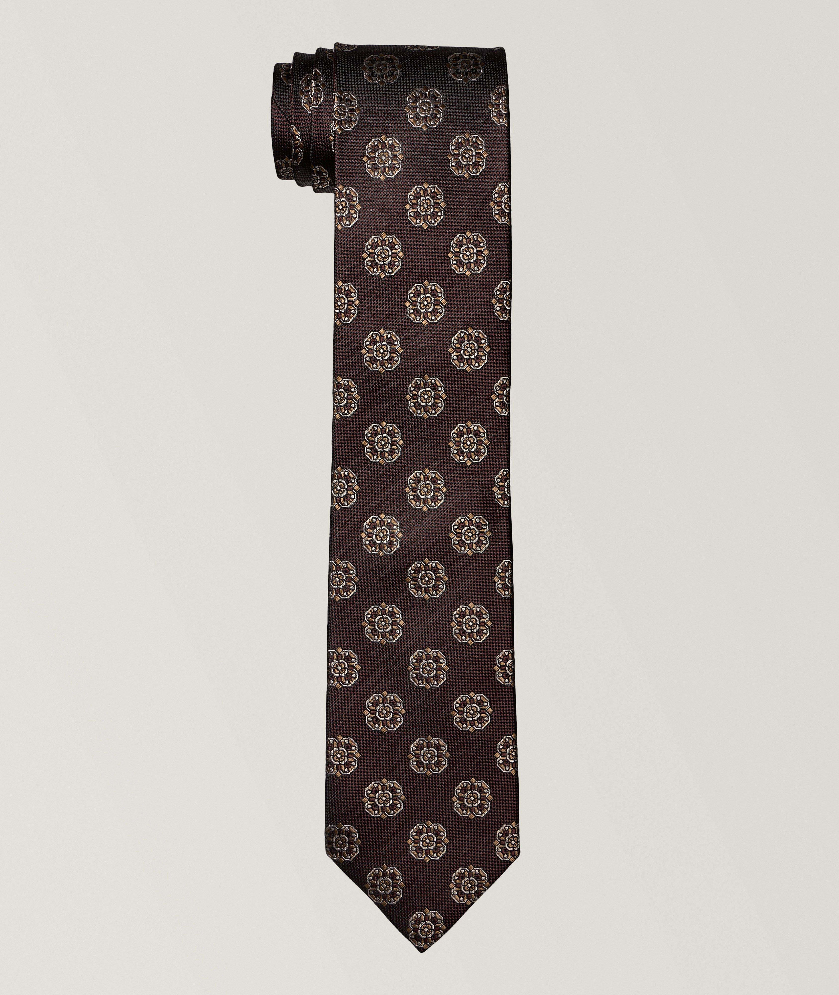 Large Medallion Silk Tie  image 0