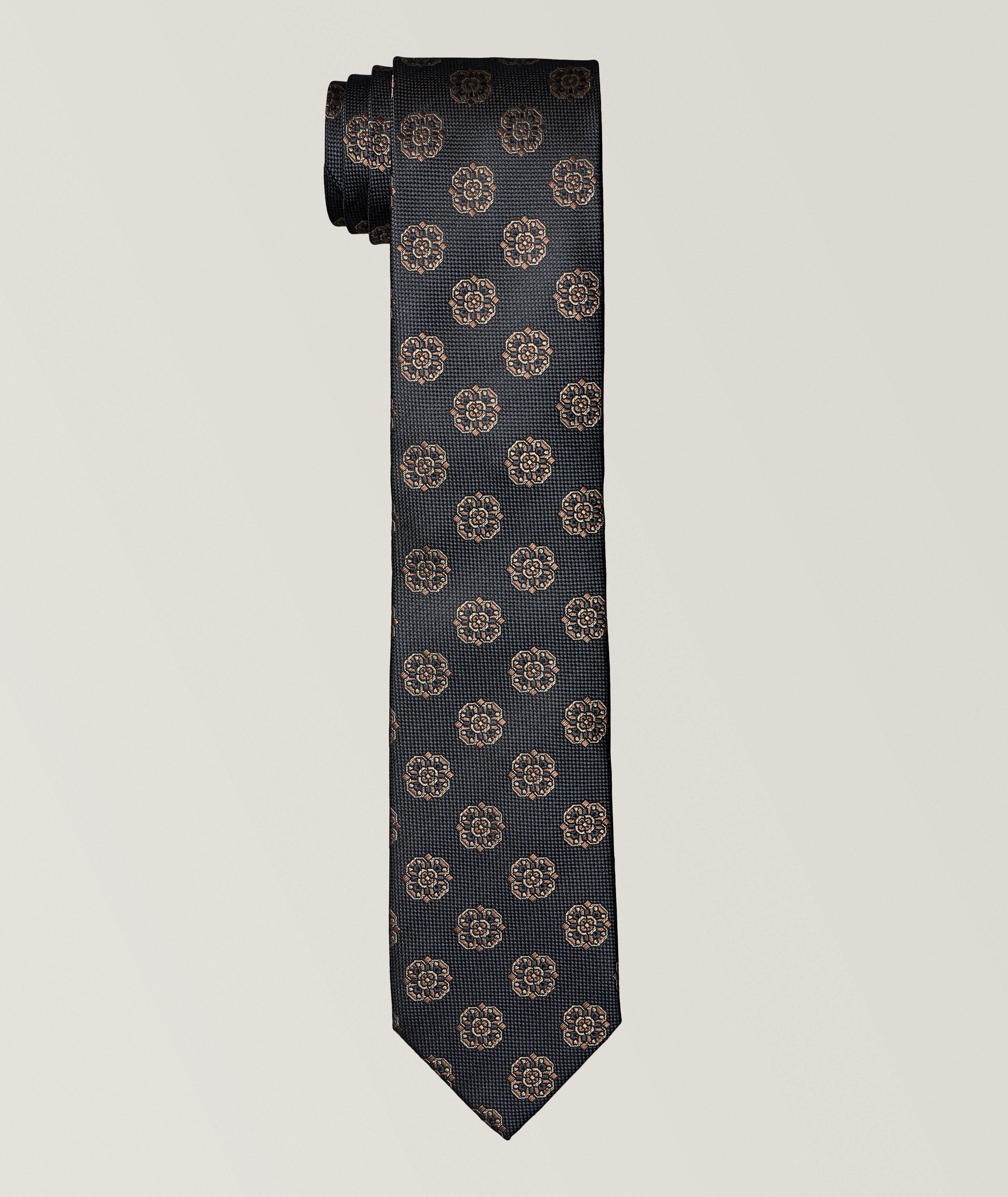 Large Medallion Silk Tie  image 0