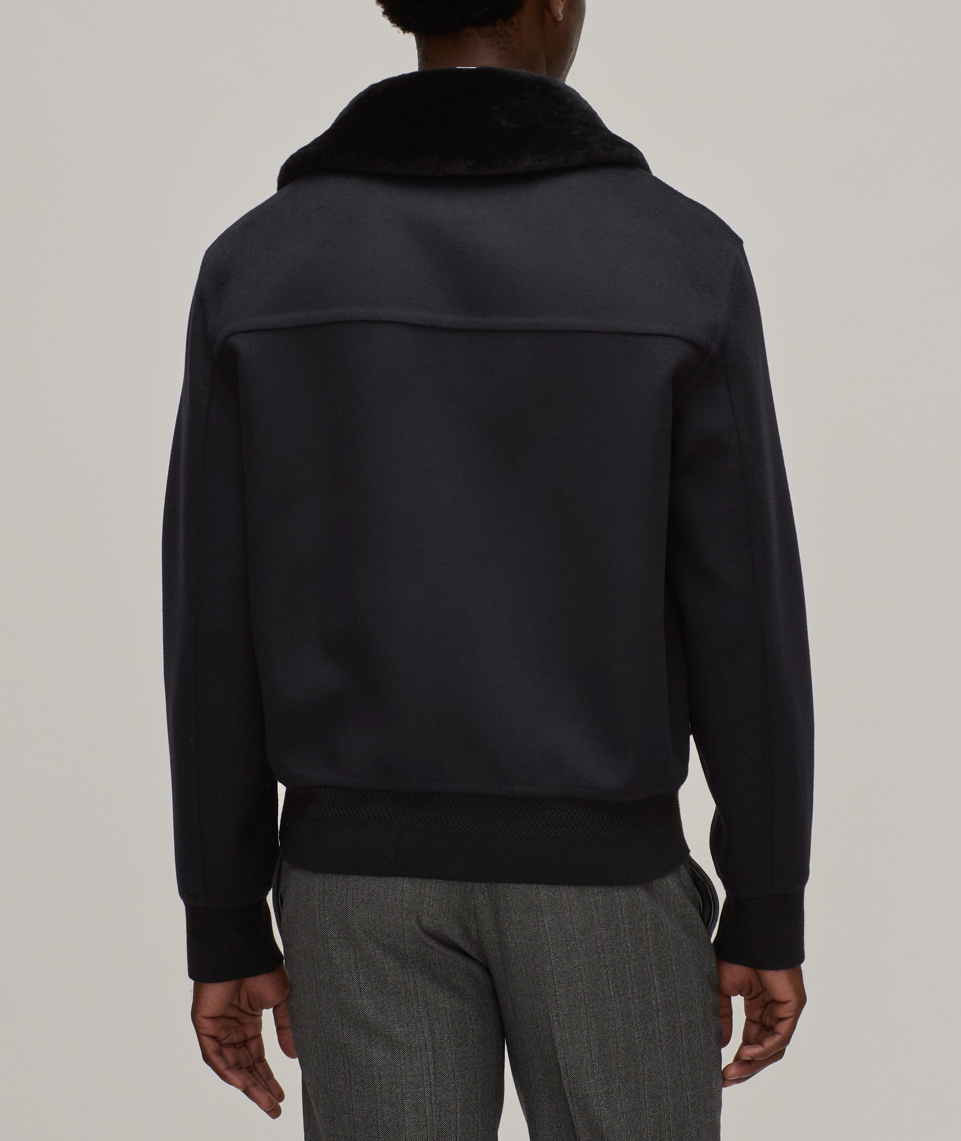 Double Wool-Cashmere Shearling Bomber image 2