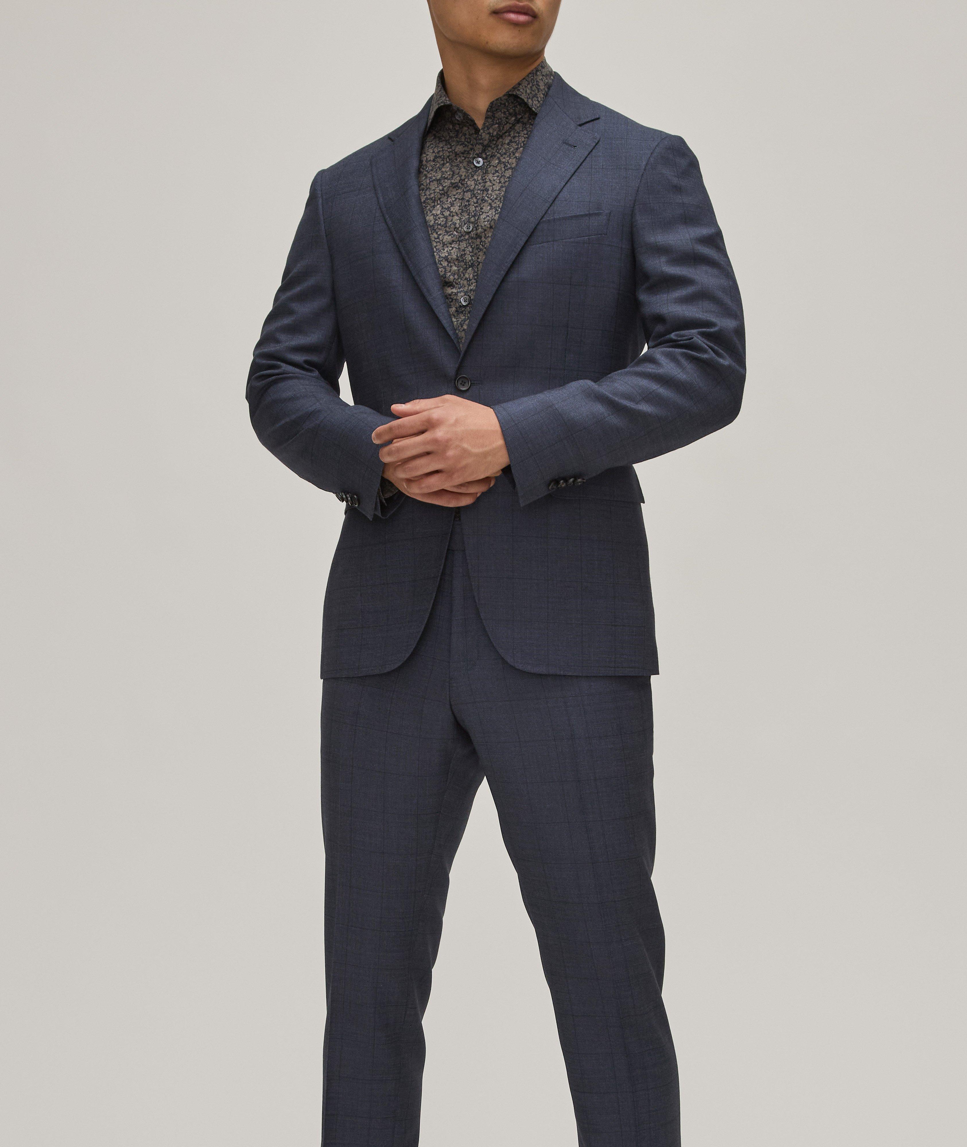 Kei Windowpane Check Wool Suit image 1