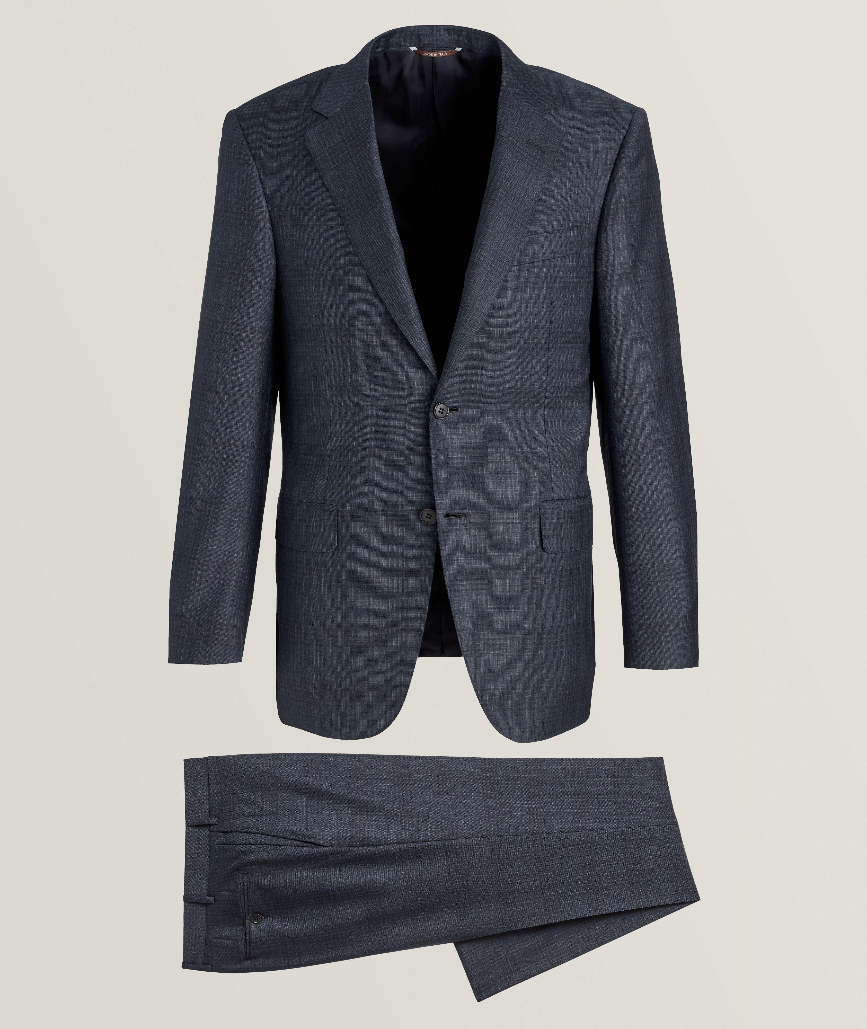 Contemporary Checkered Wool Suit  image 0