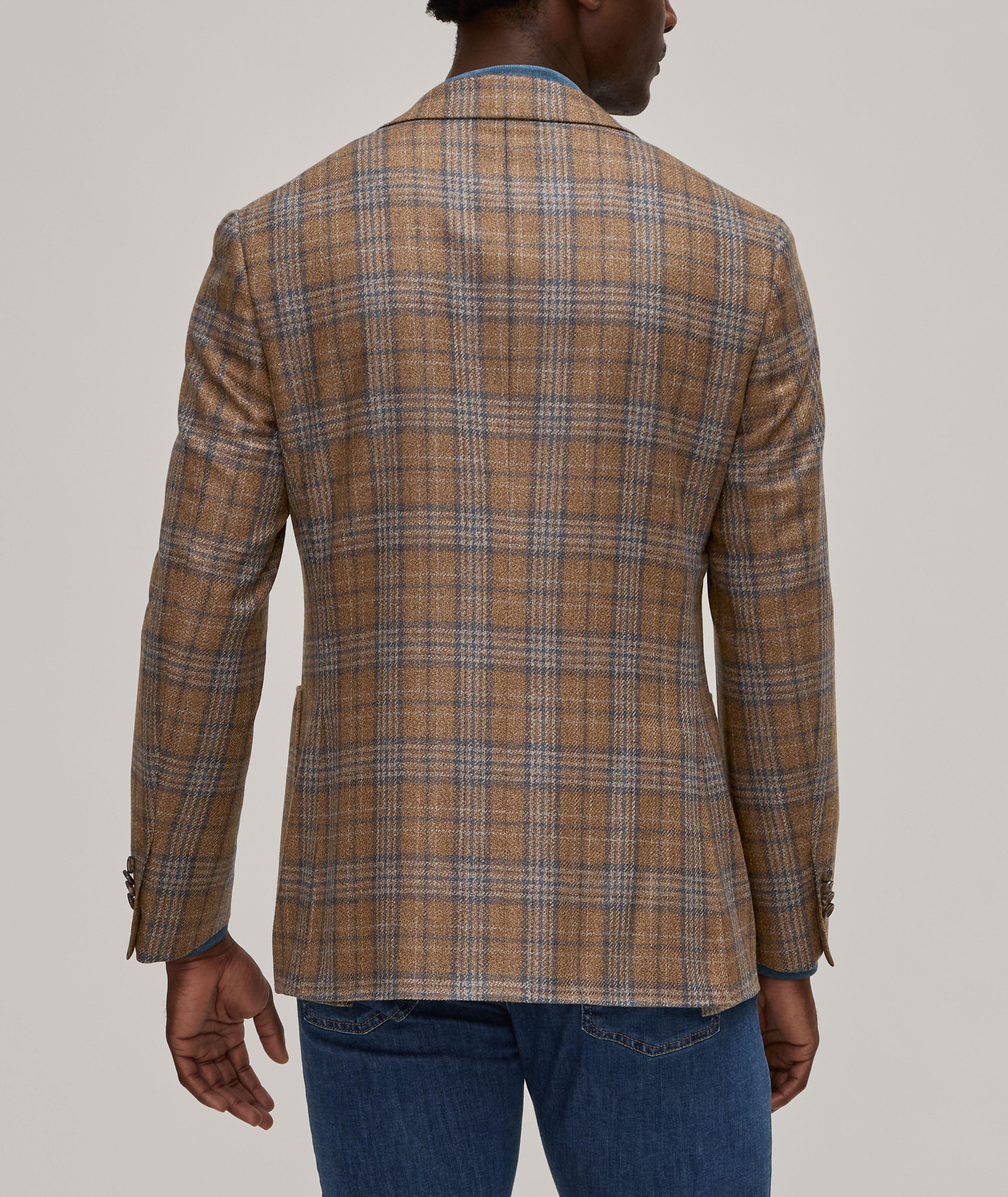 Kei Check Wool-Silk Sport Jacket image 2