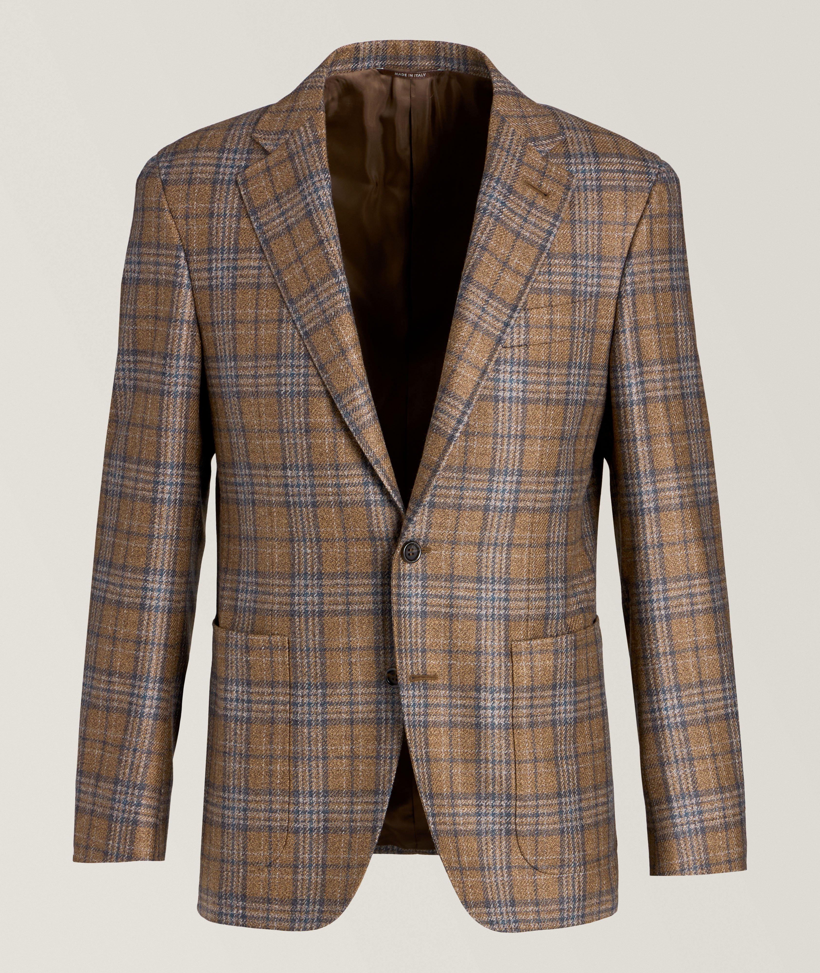 Kei Check Wool-Silk Sport Jacket image 0