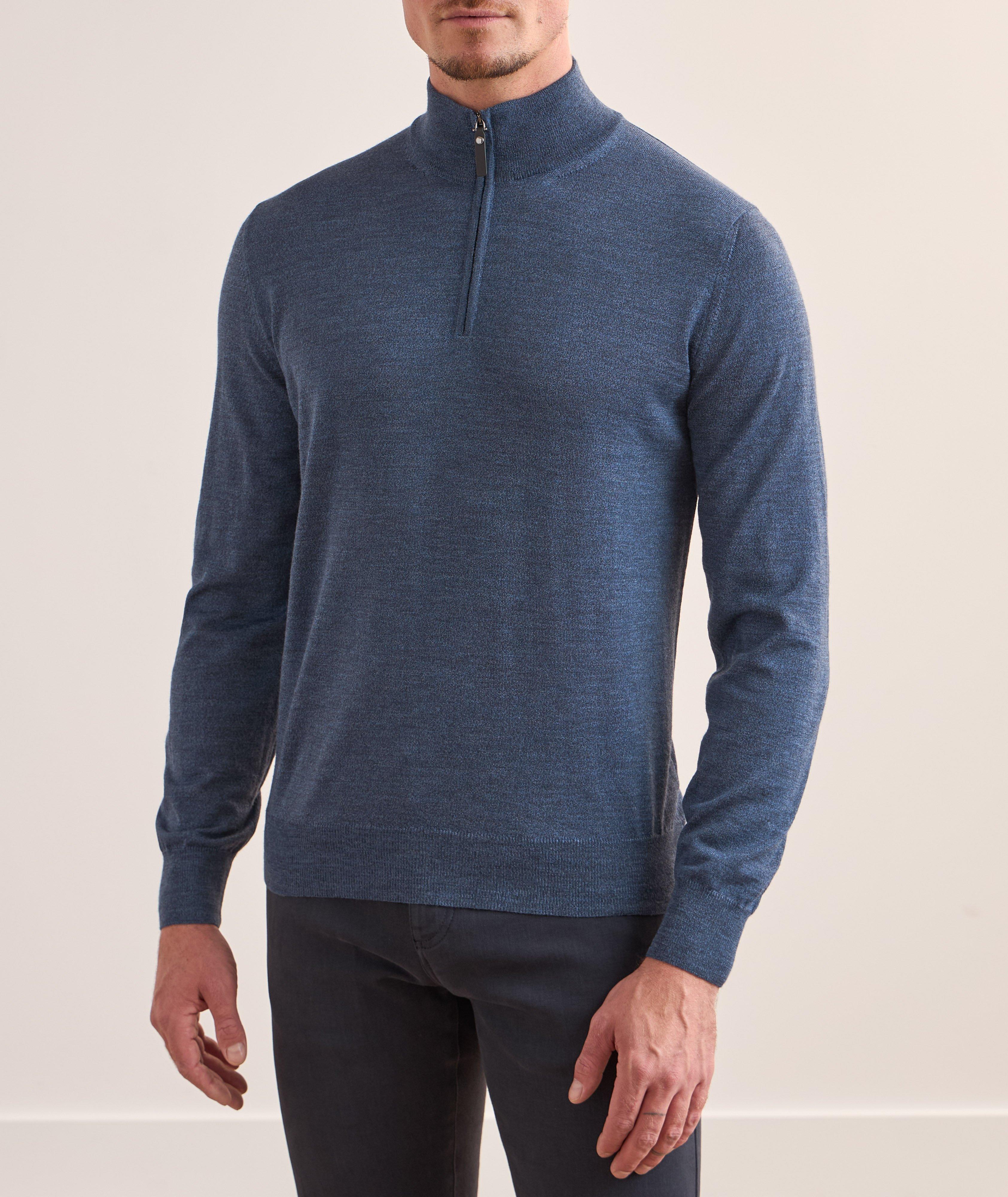 Wool Quarter-Zip Sweater image 1