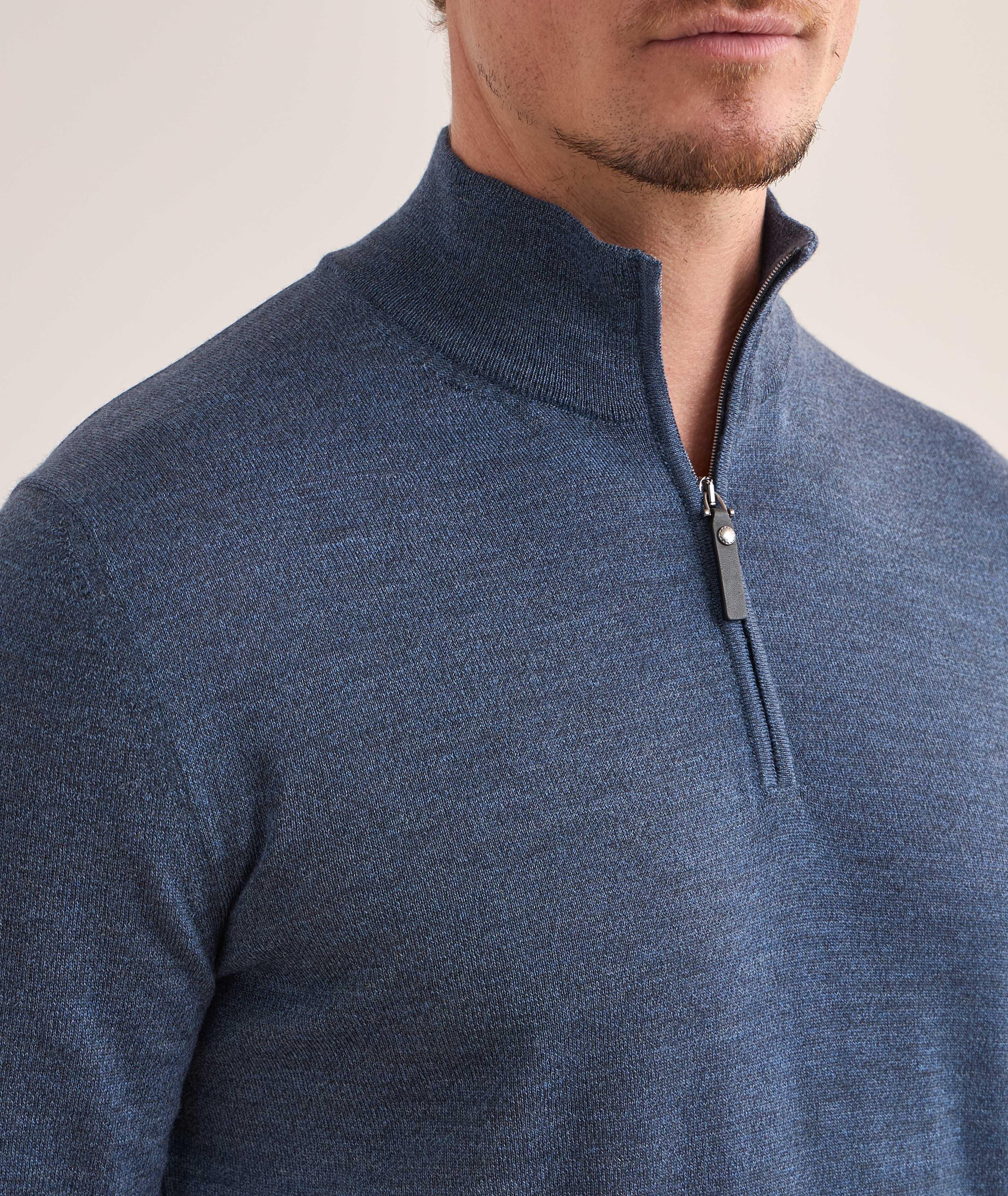 Wool Quarter-Zip Sweater image 3