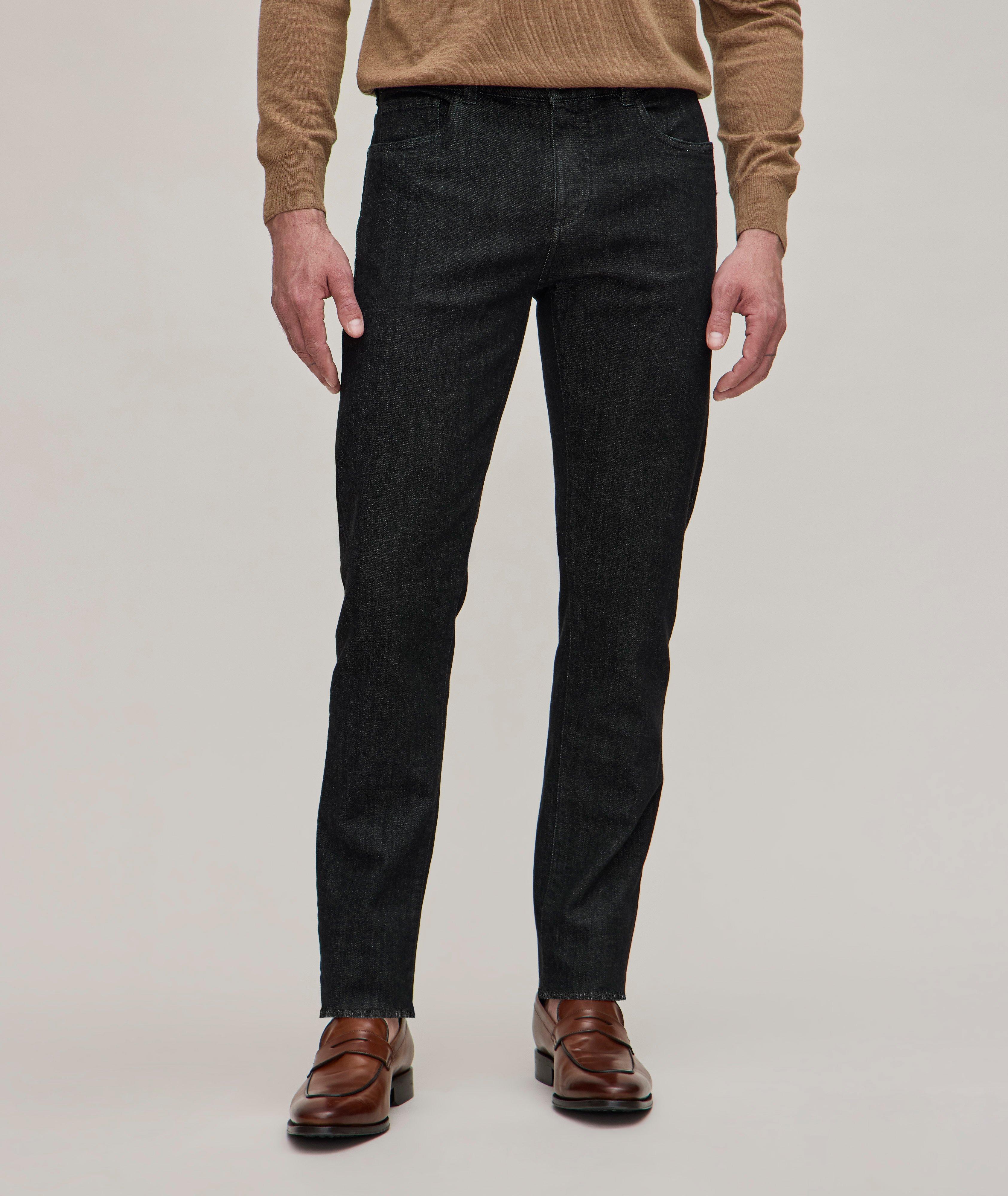 Slim-Fit Stretch-Cotton Denim Jeans  image 1