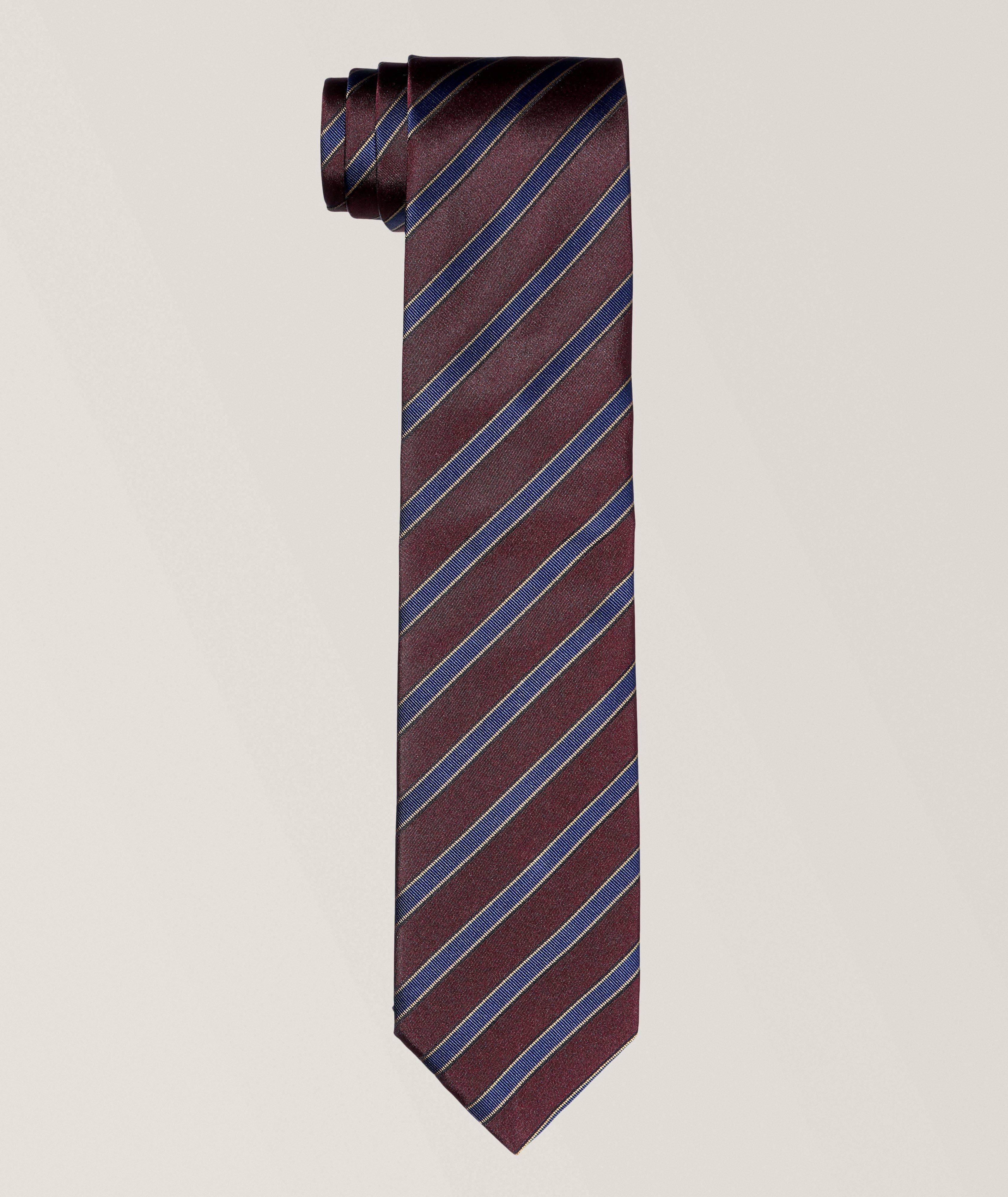 Striped Silk Tie  image 0