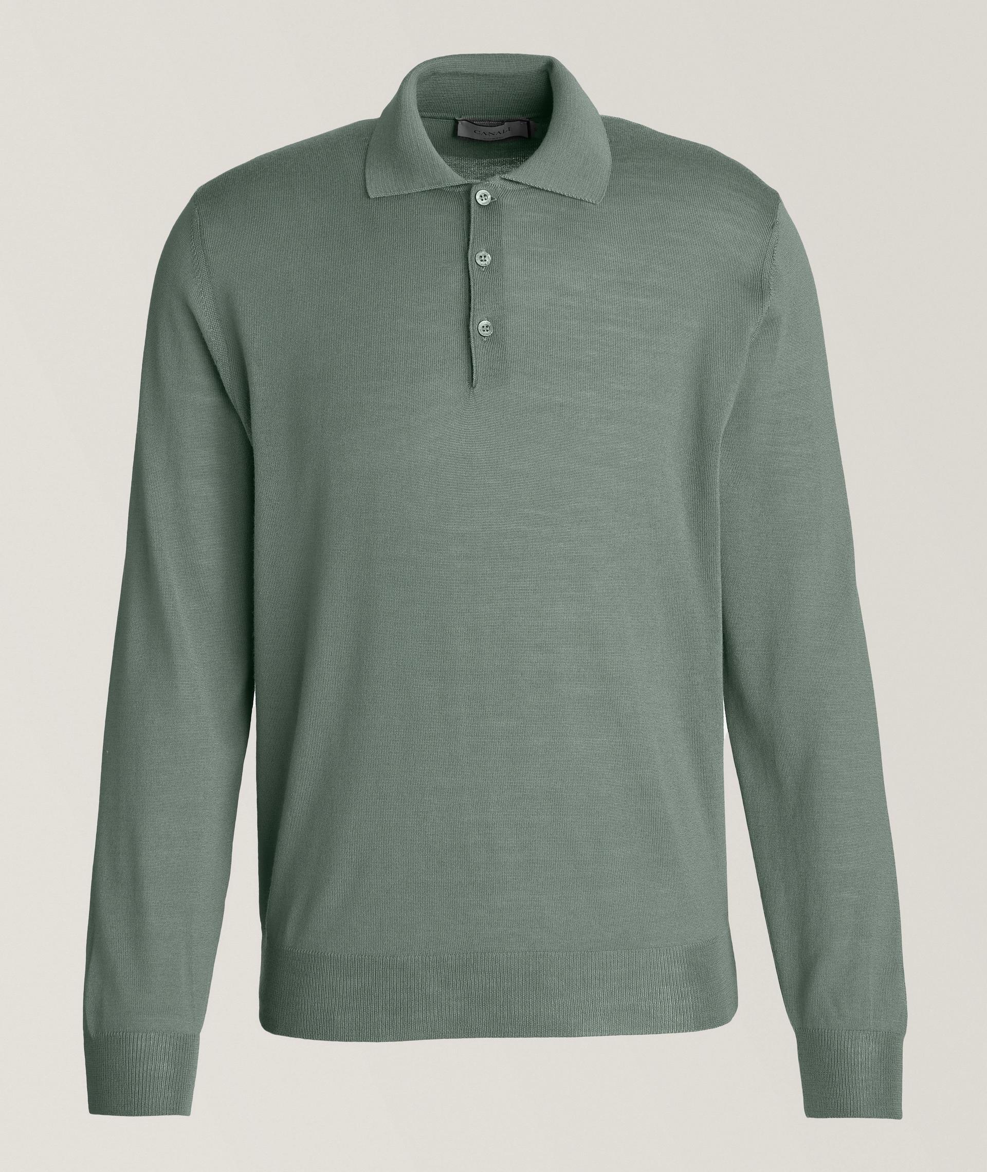 Merino Wool Polo Sweater image 0
