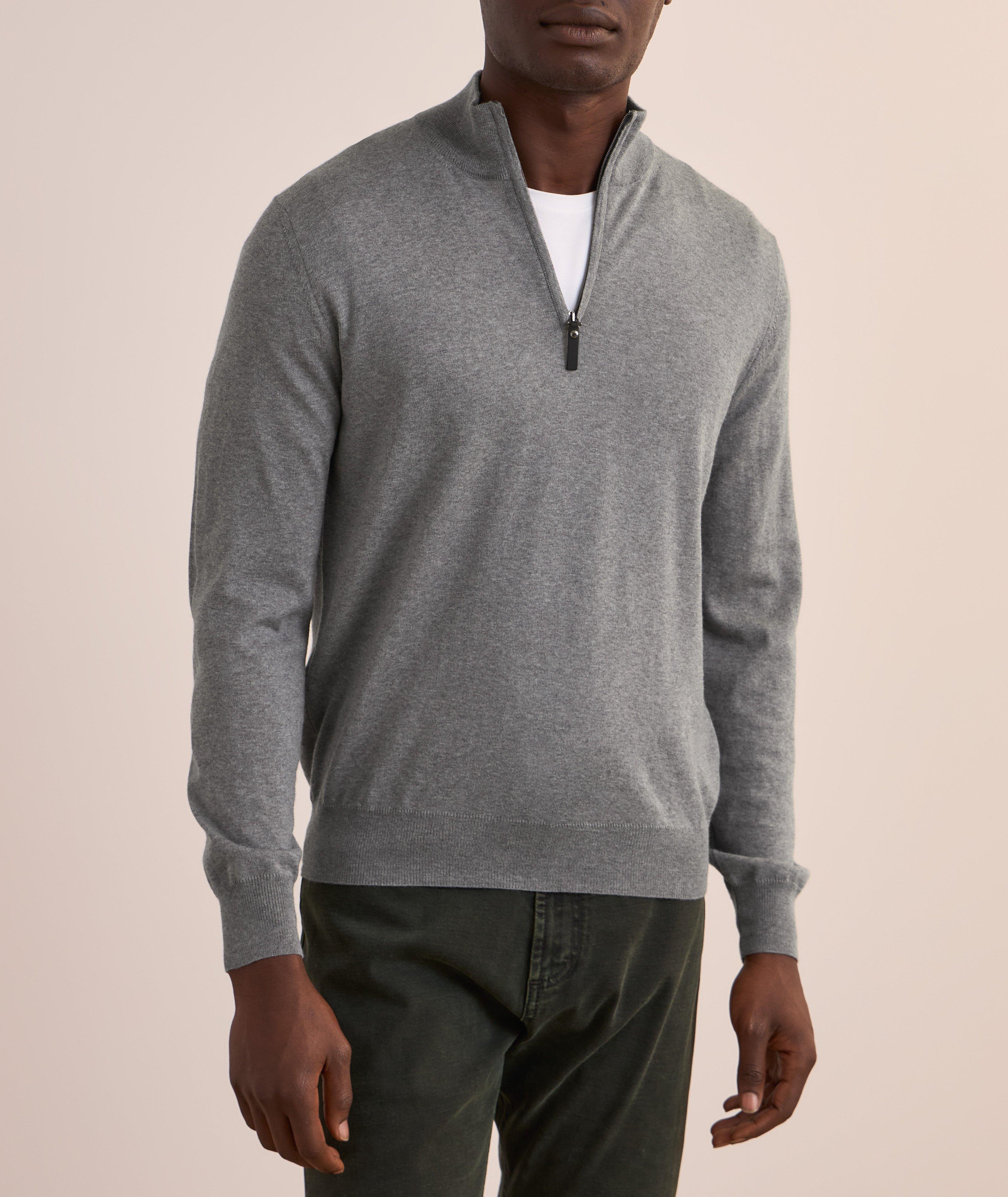 Merino Wool Quarter-Zip Sweater image 1