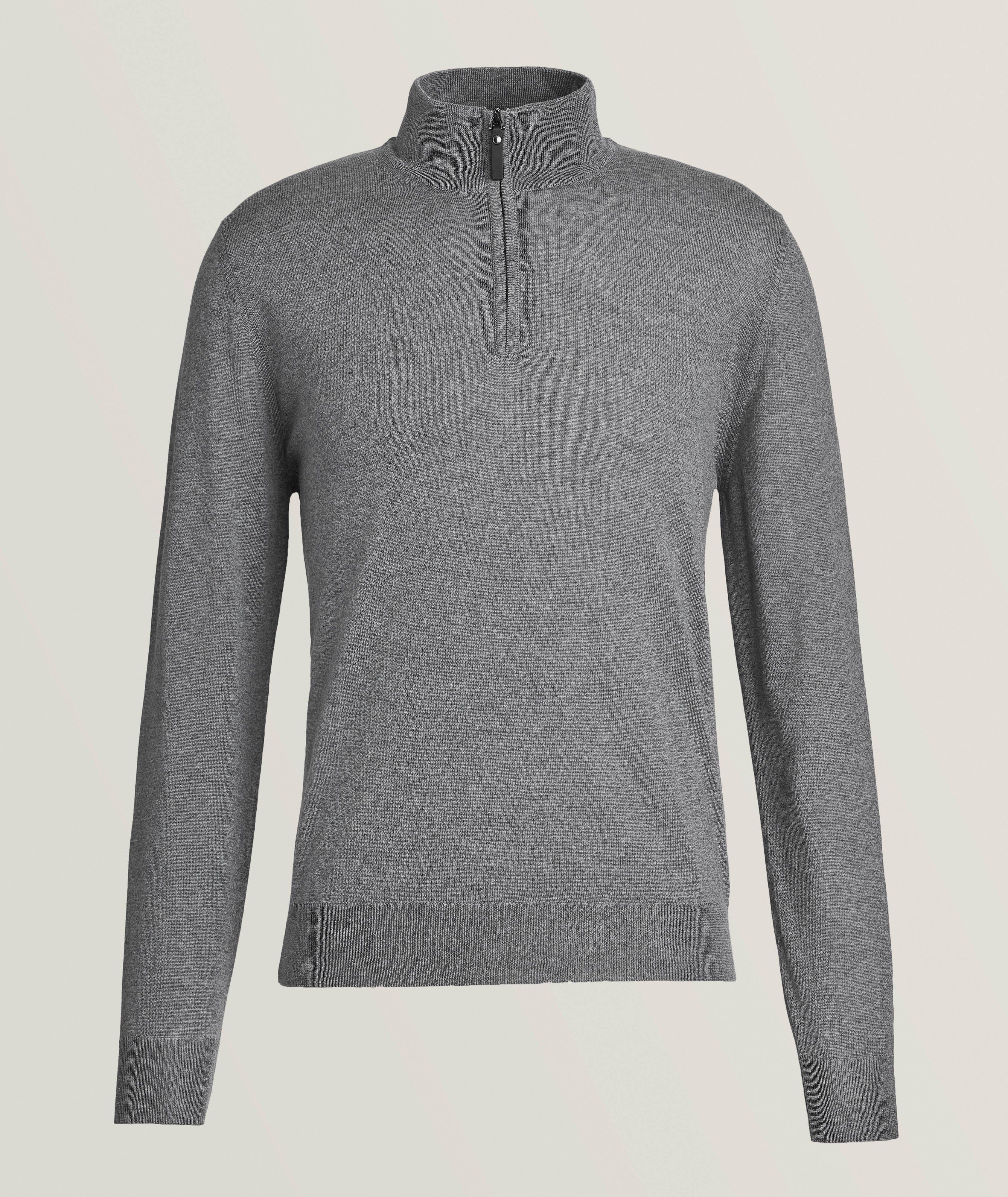 Merino Wool Quarter-Zip Sweater image 0