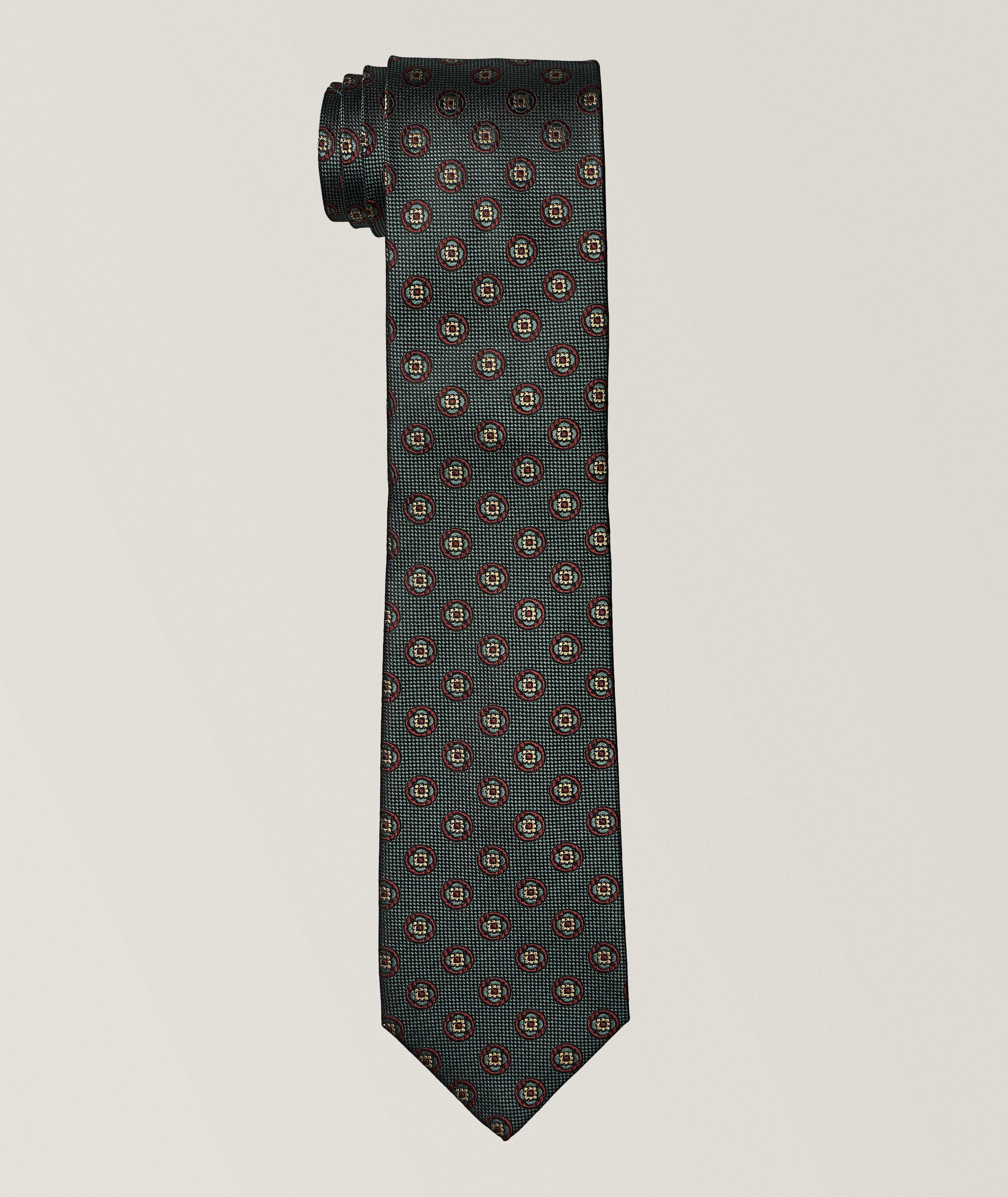 Floral Medallion Silk Tie  image 0