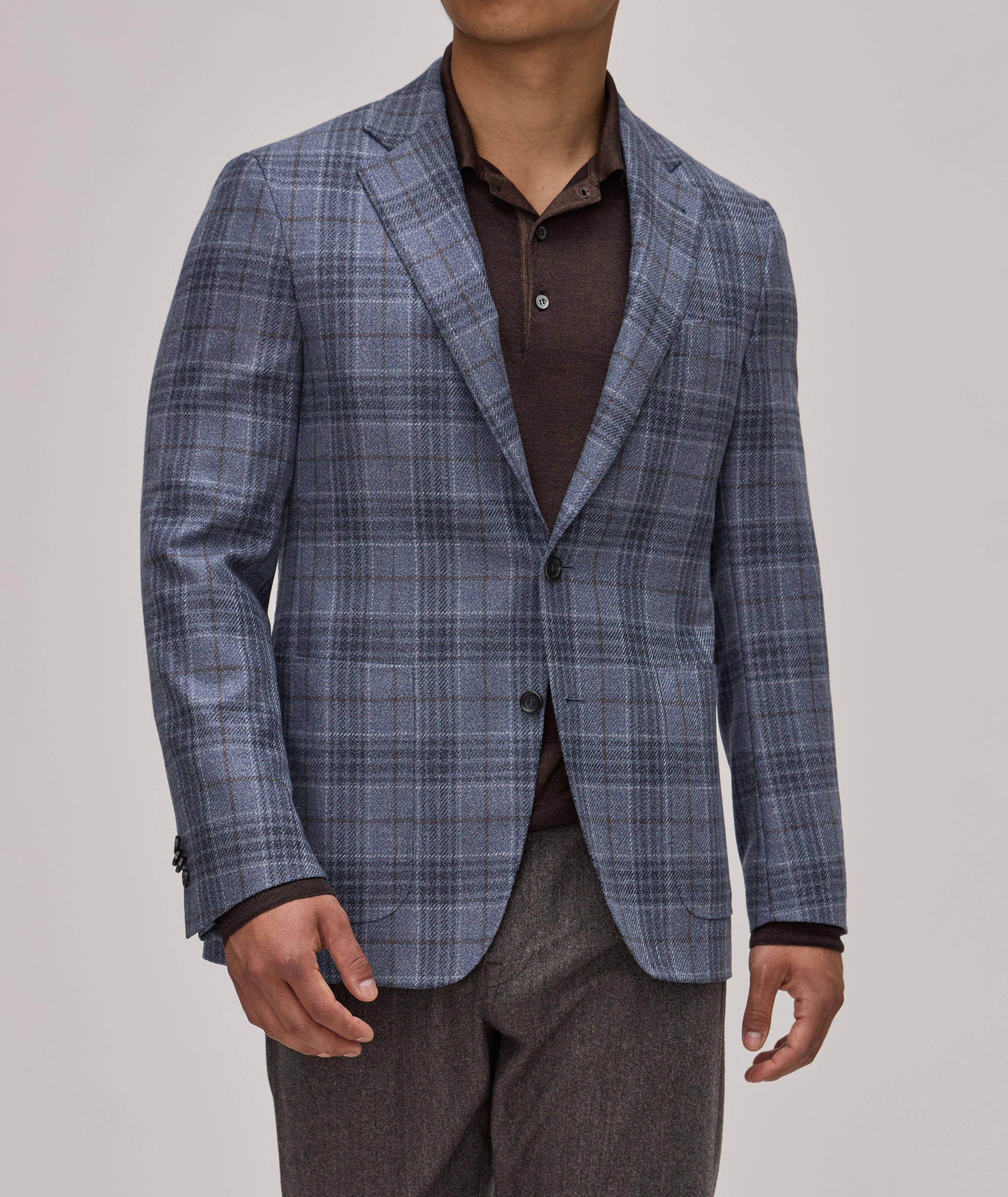 Kei Check Wool-Silk Sport Jacket image 1