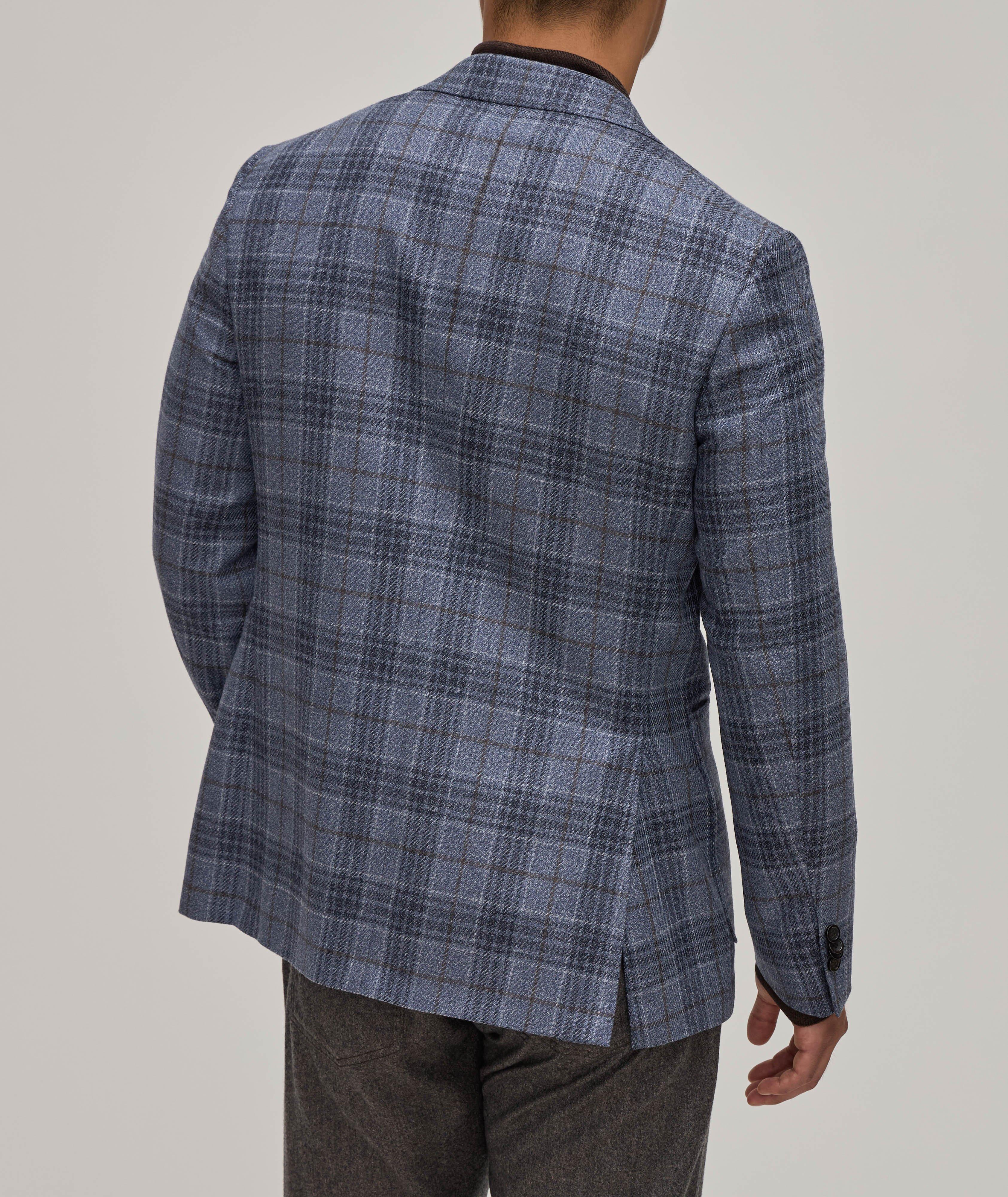 Kei Check Wool-Silk Sport Jacket image 2