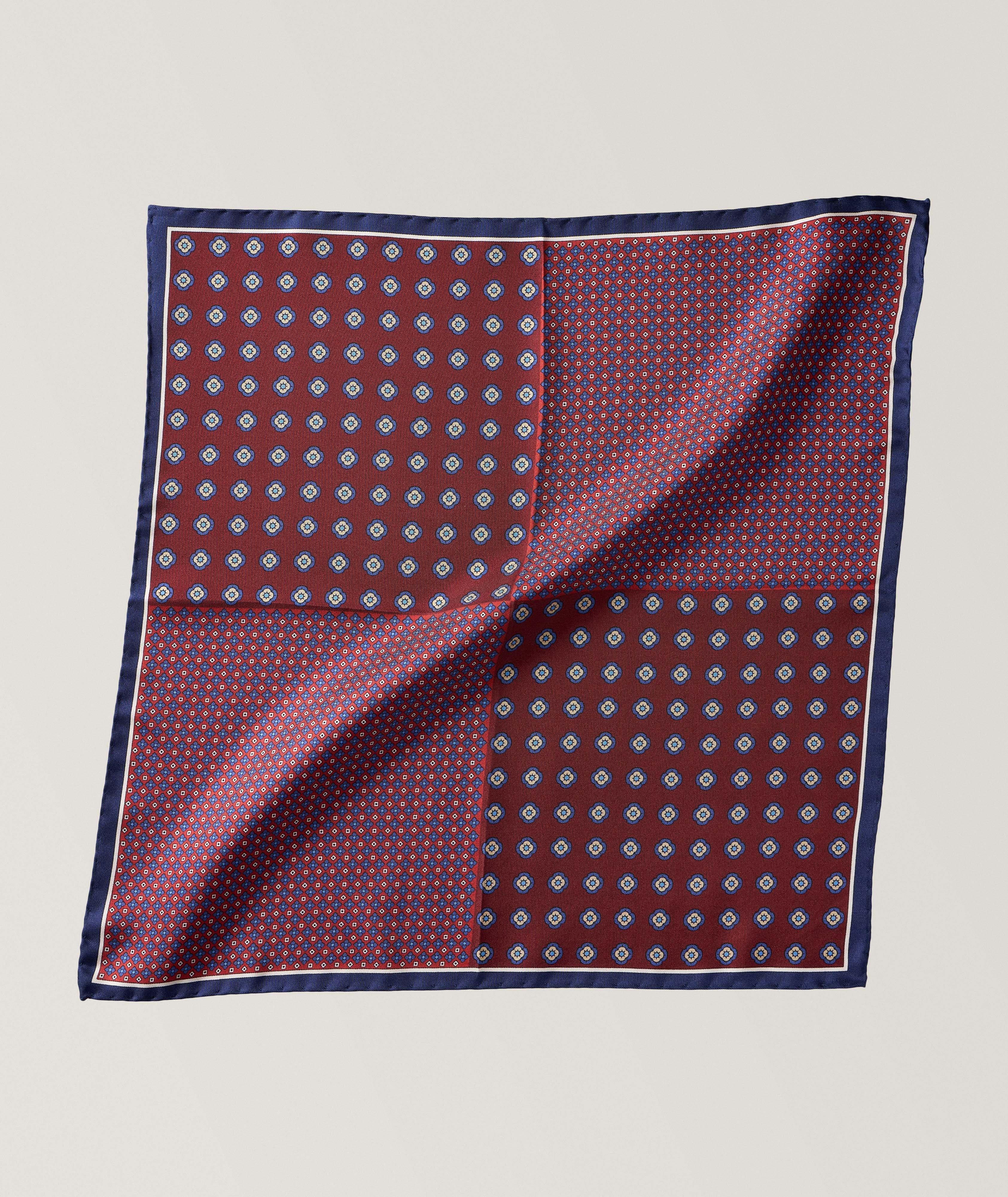 Floral Silk Pocket Square image 0