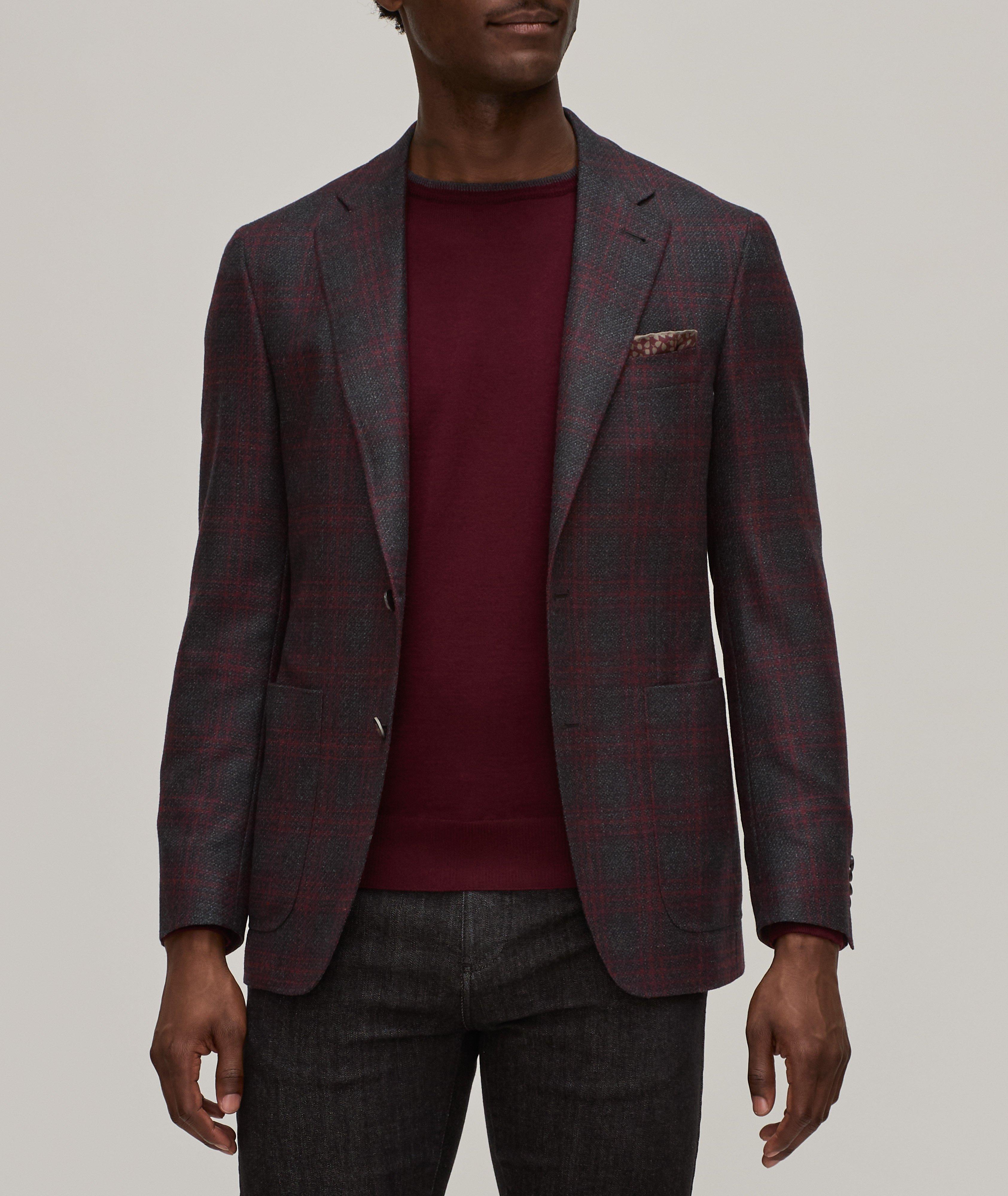 Kei Grid Check Wool Sport Jacket image 1