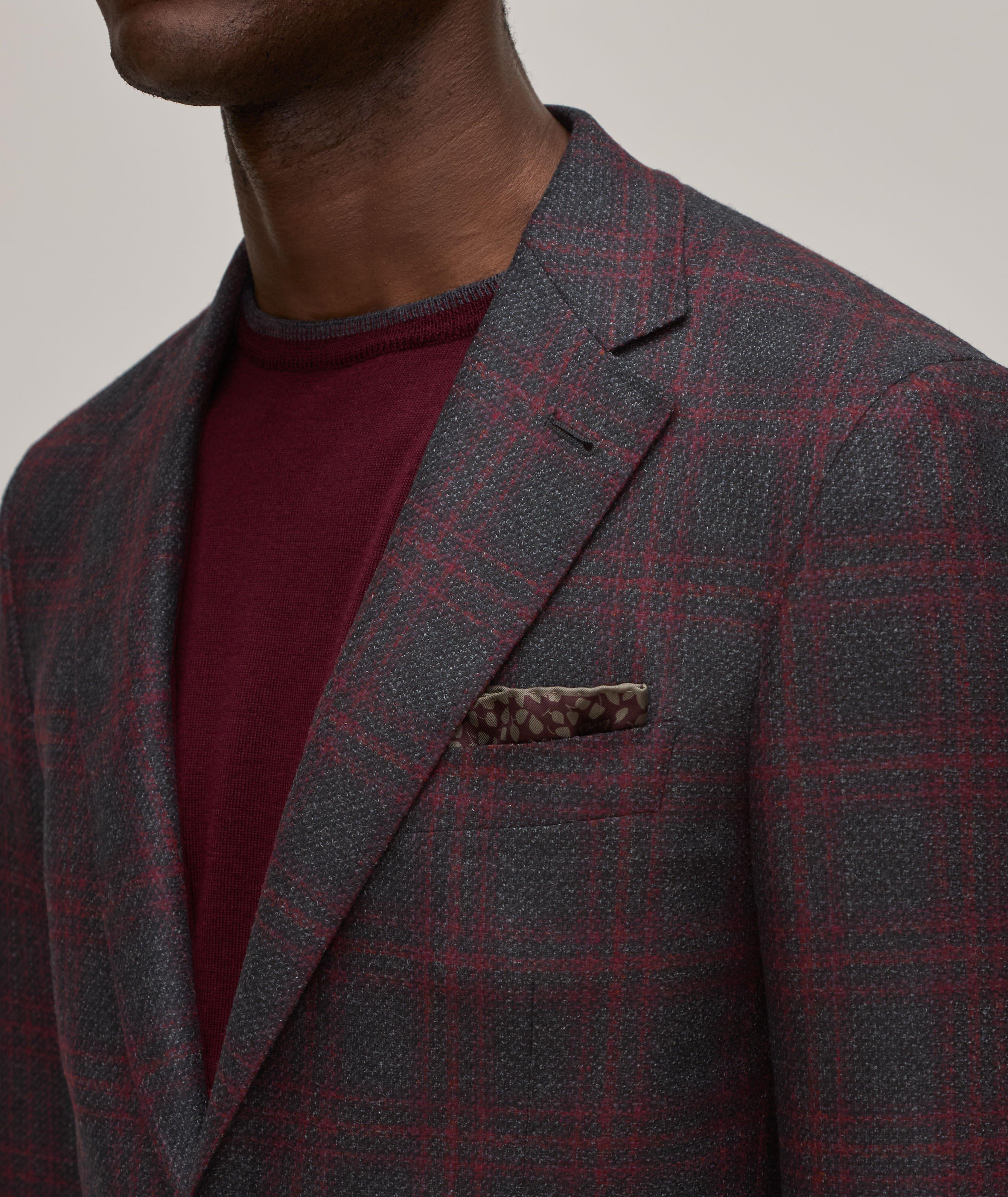 Kei Grid Check Wool Sport Jacket image 3