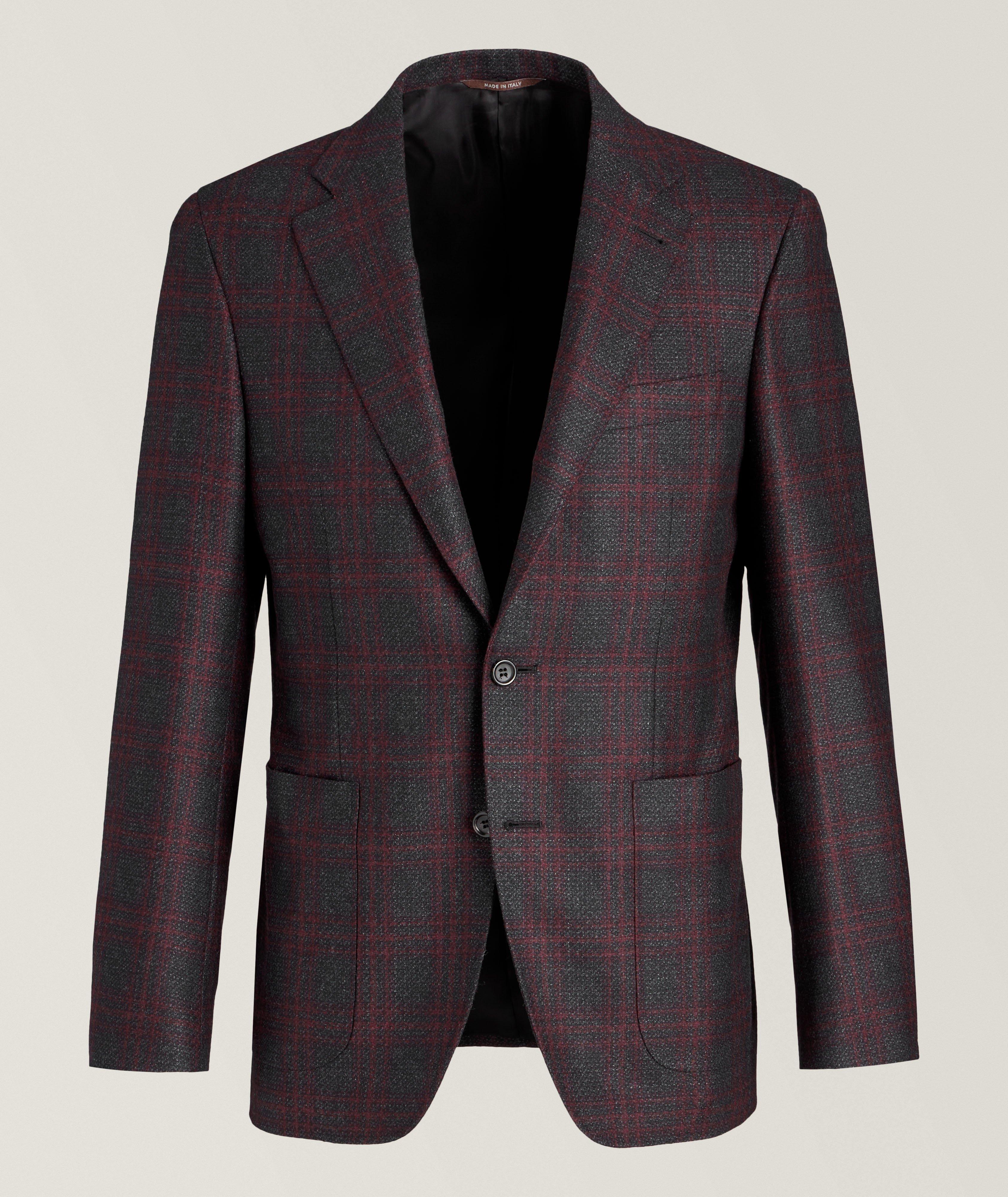 Kei Grid Check Wool Sport Jacket image 0