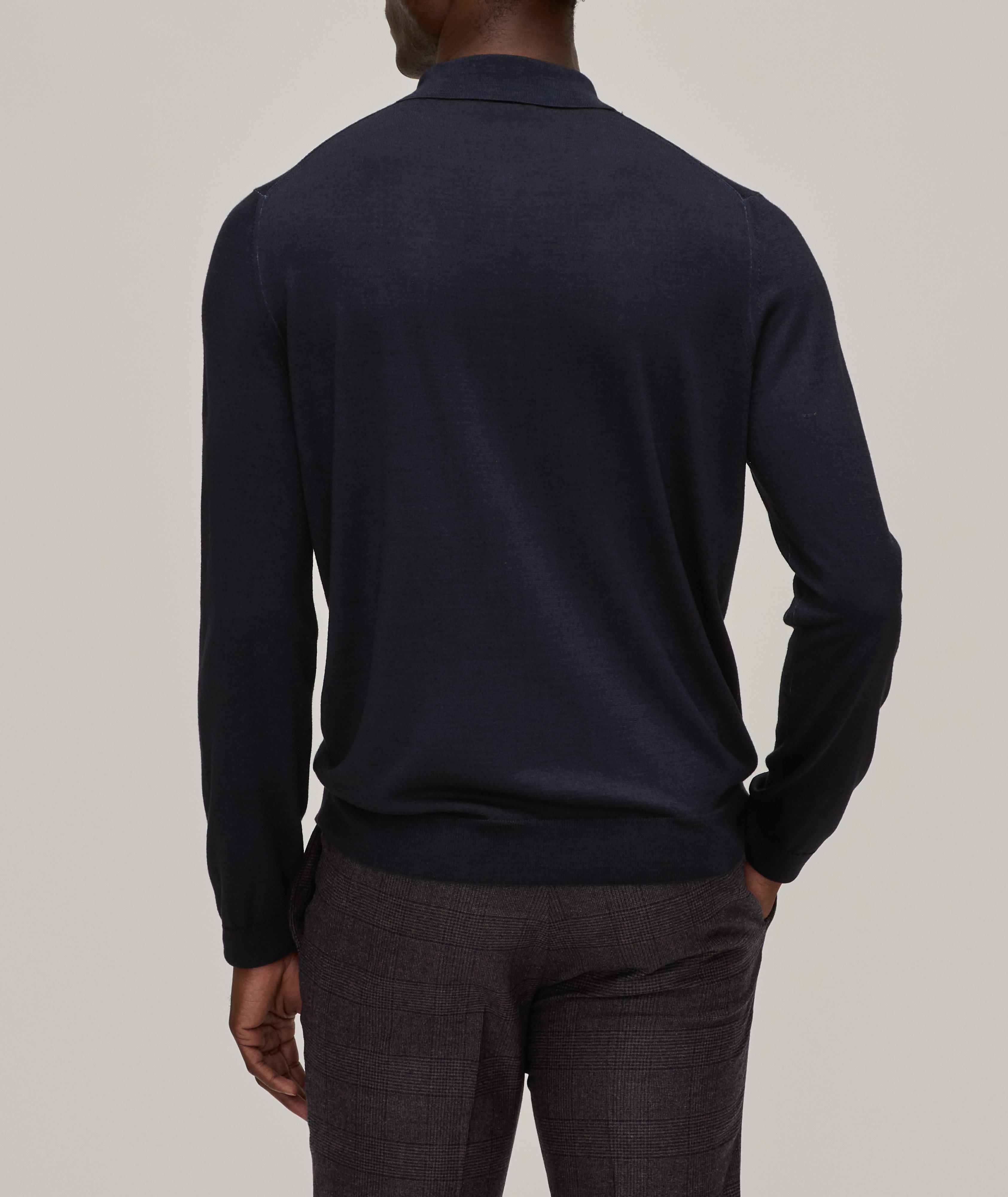 Wool-Silk Polo Sweater image 2