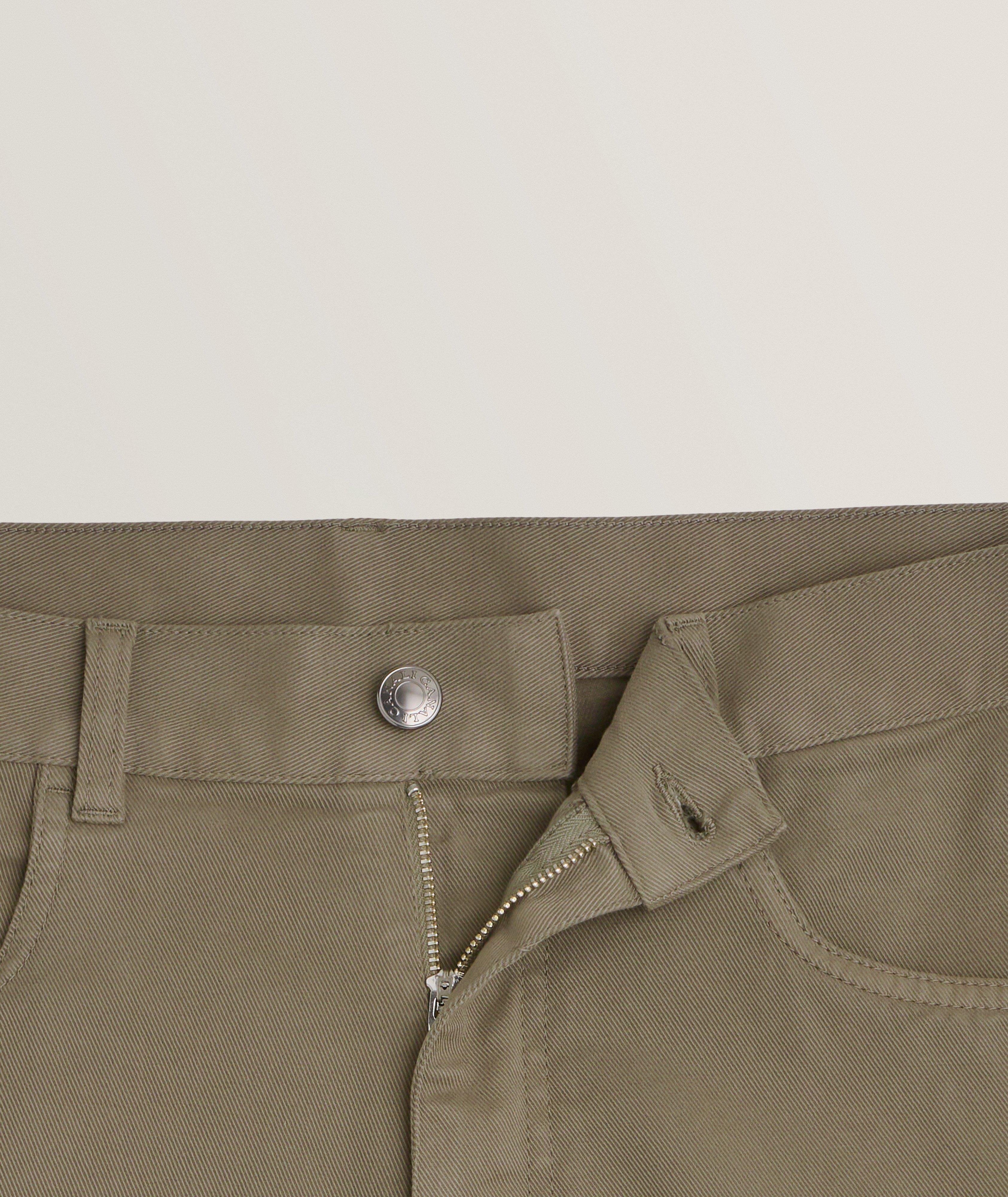 Stretch-Cotton Five Pocket Twill Pants image 3