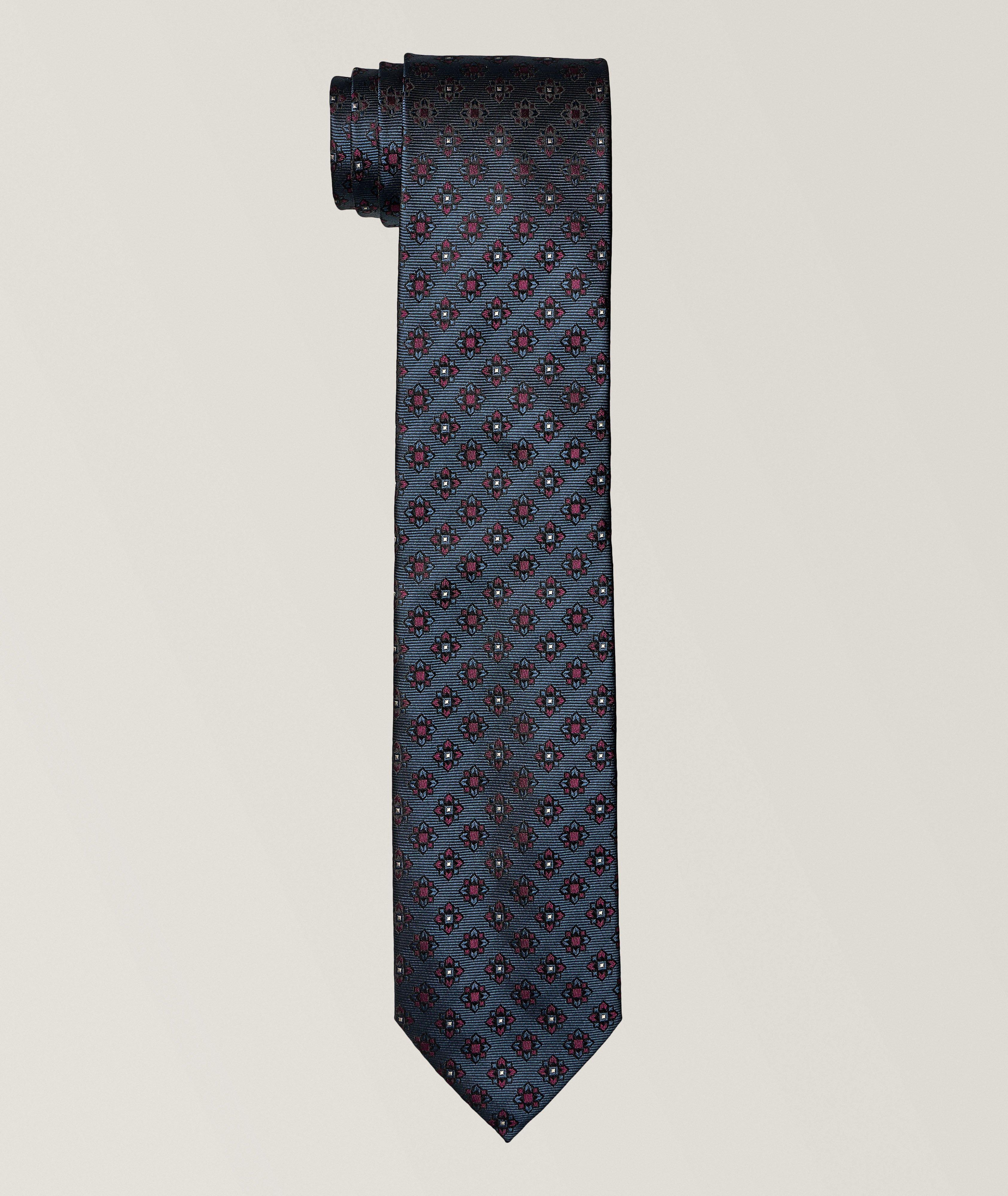 Floral Medallion Silk Tie  image 0