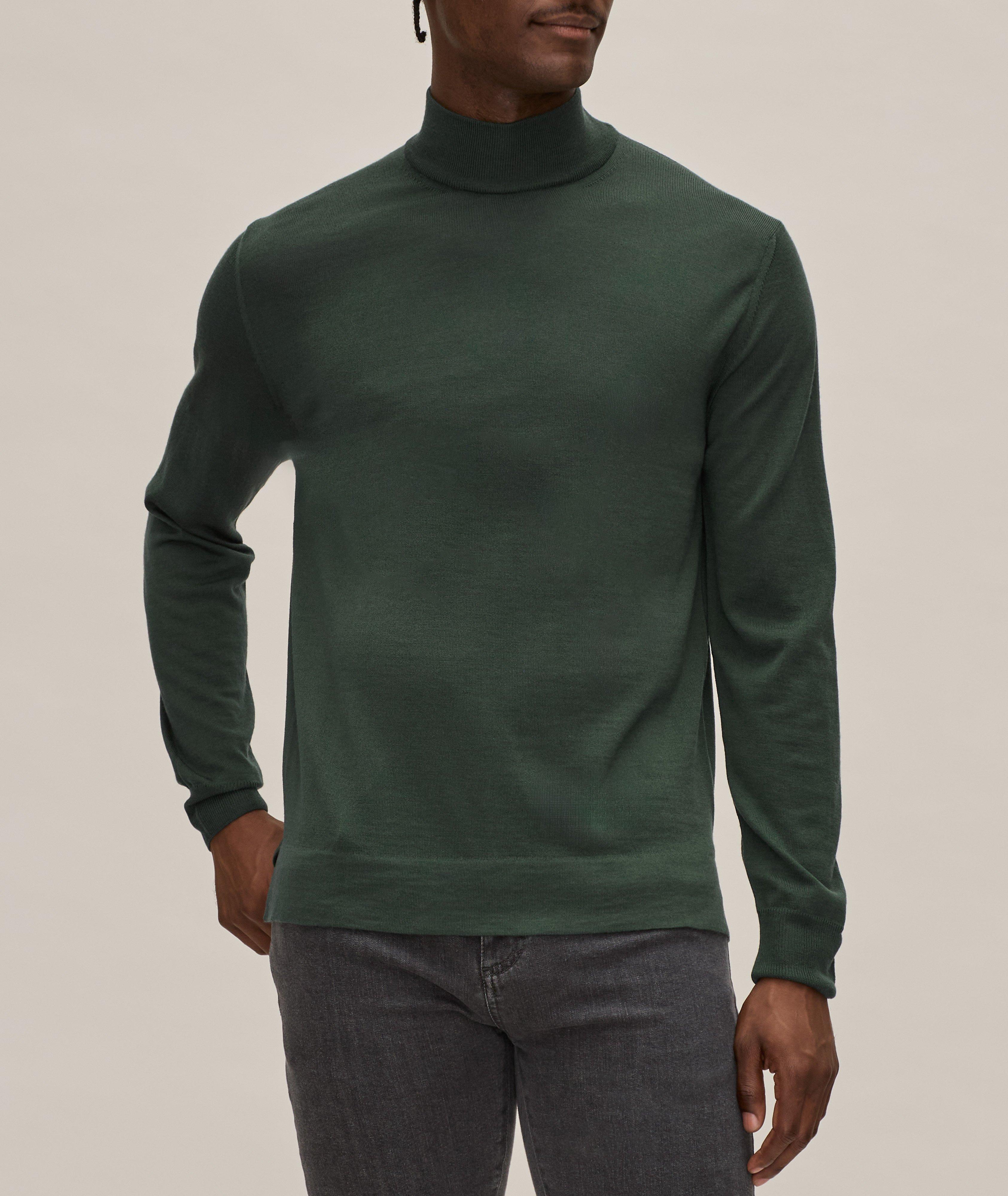 Merino Wool Mock Neck Sweater image 1