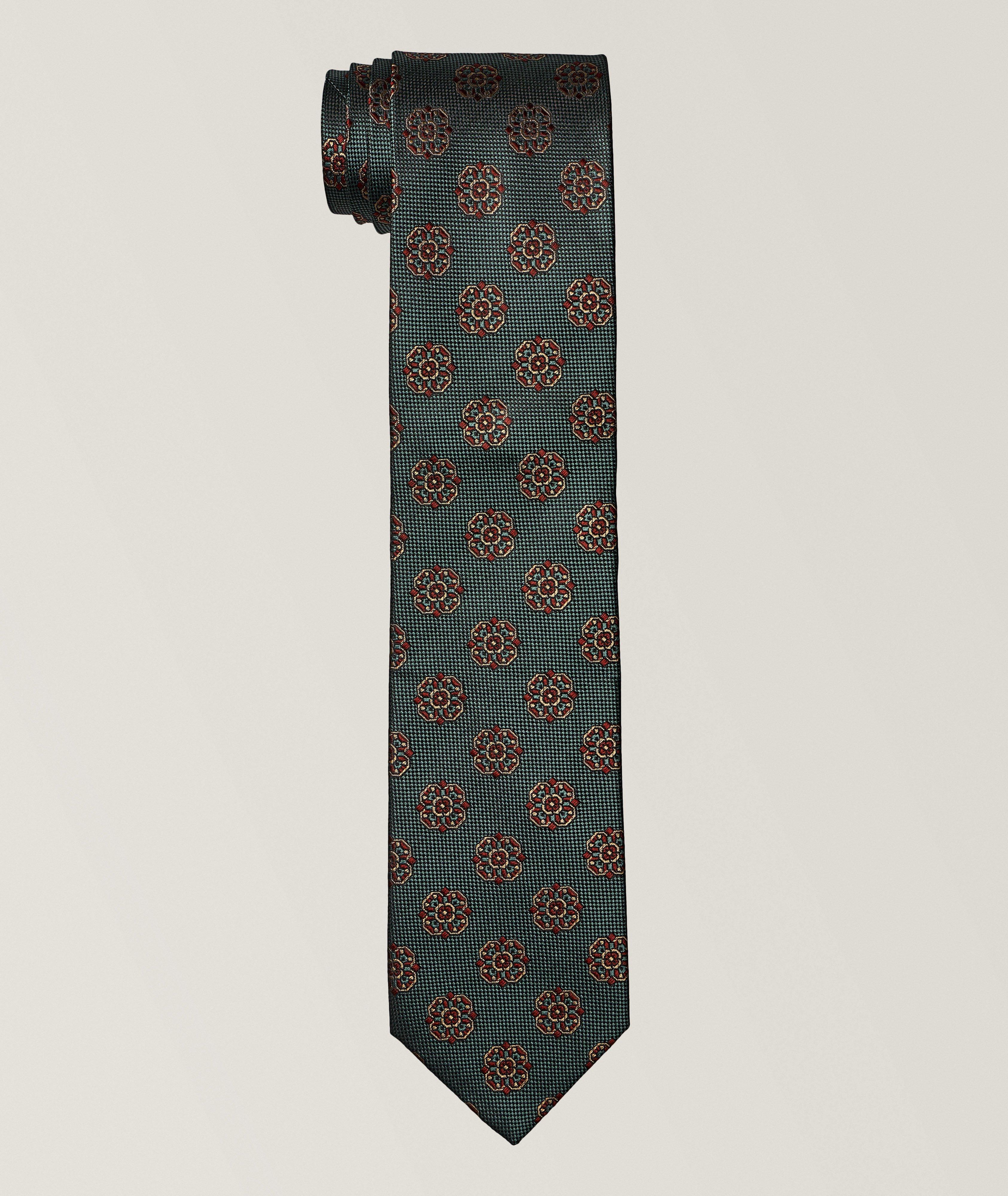 Large Medallion Silk Tie  image 0