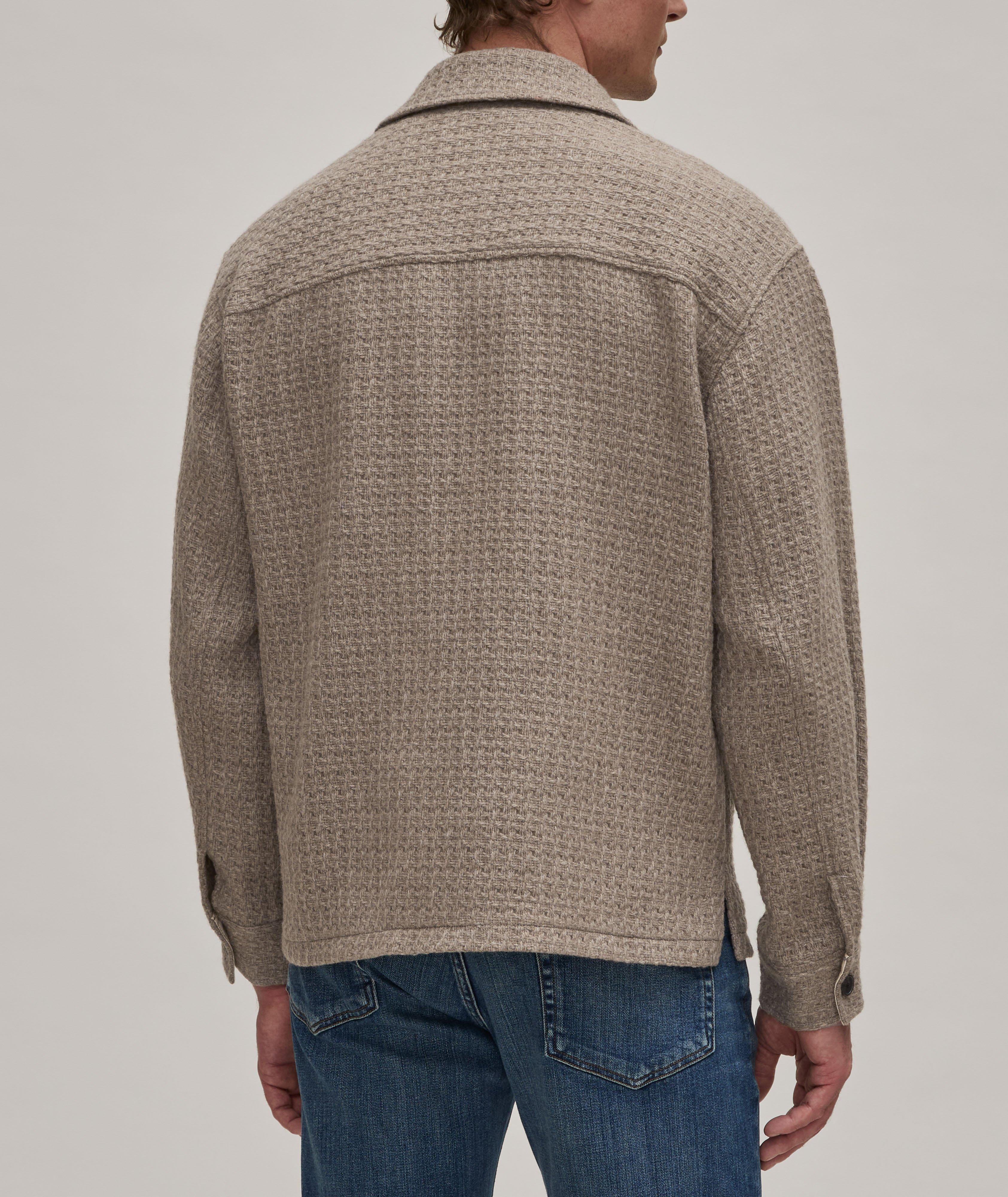 Textured Wool-Blend Overshirt image 2