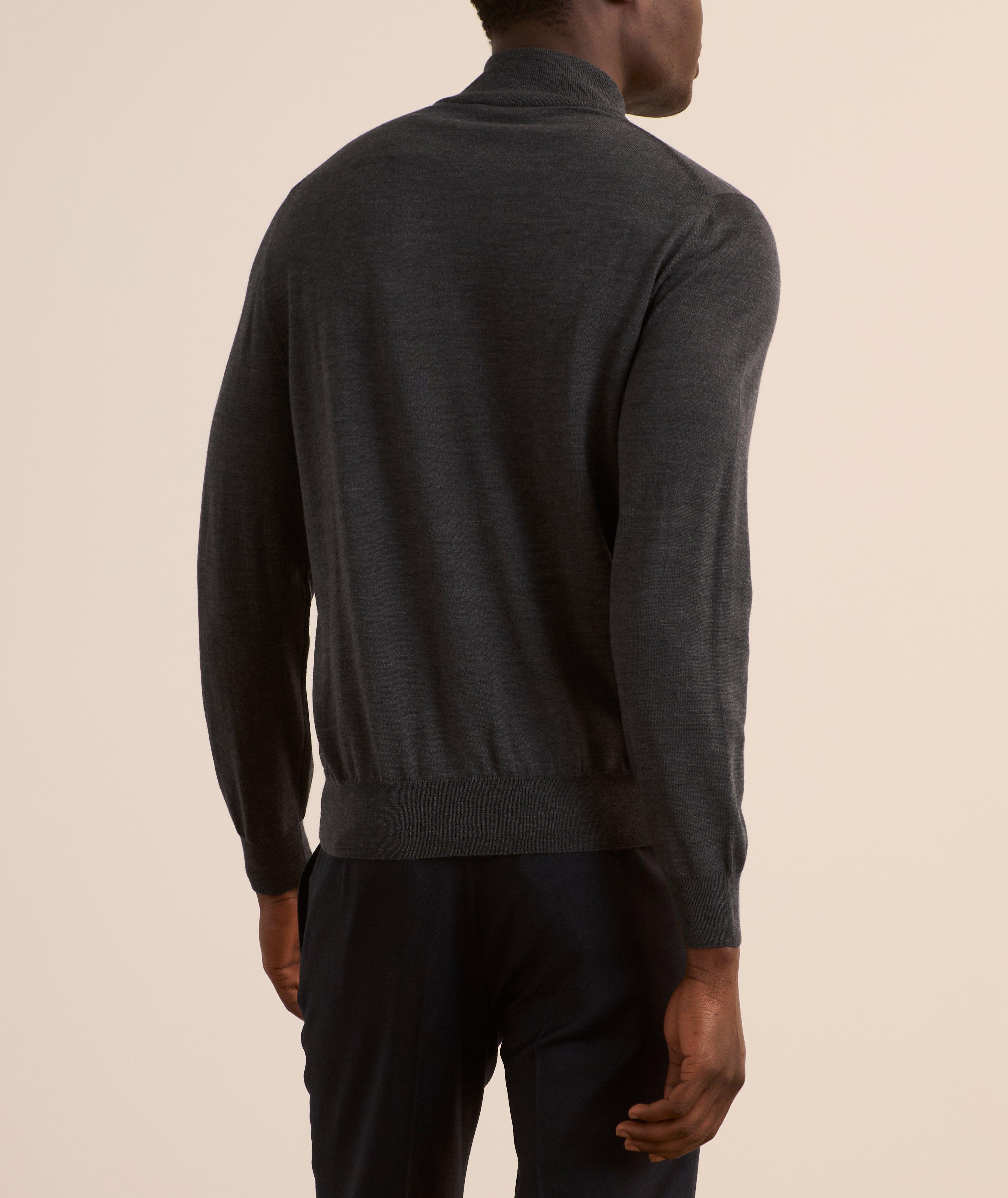 Merino Wool Full-Zip Sweater  image 2