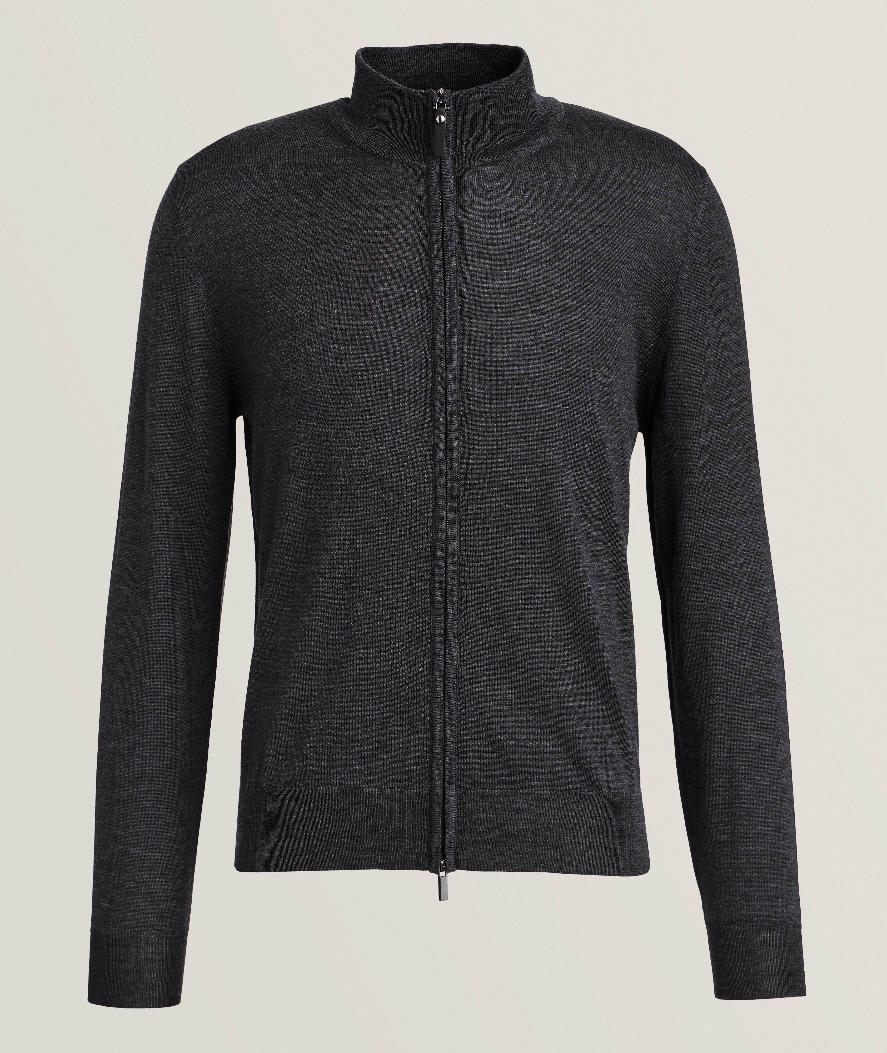 Merino Wool Full-Zip Sweater  image 0