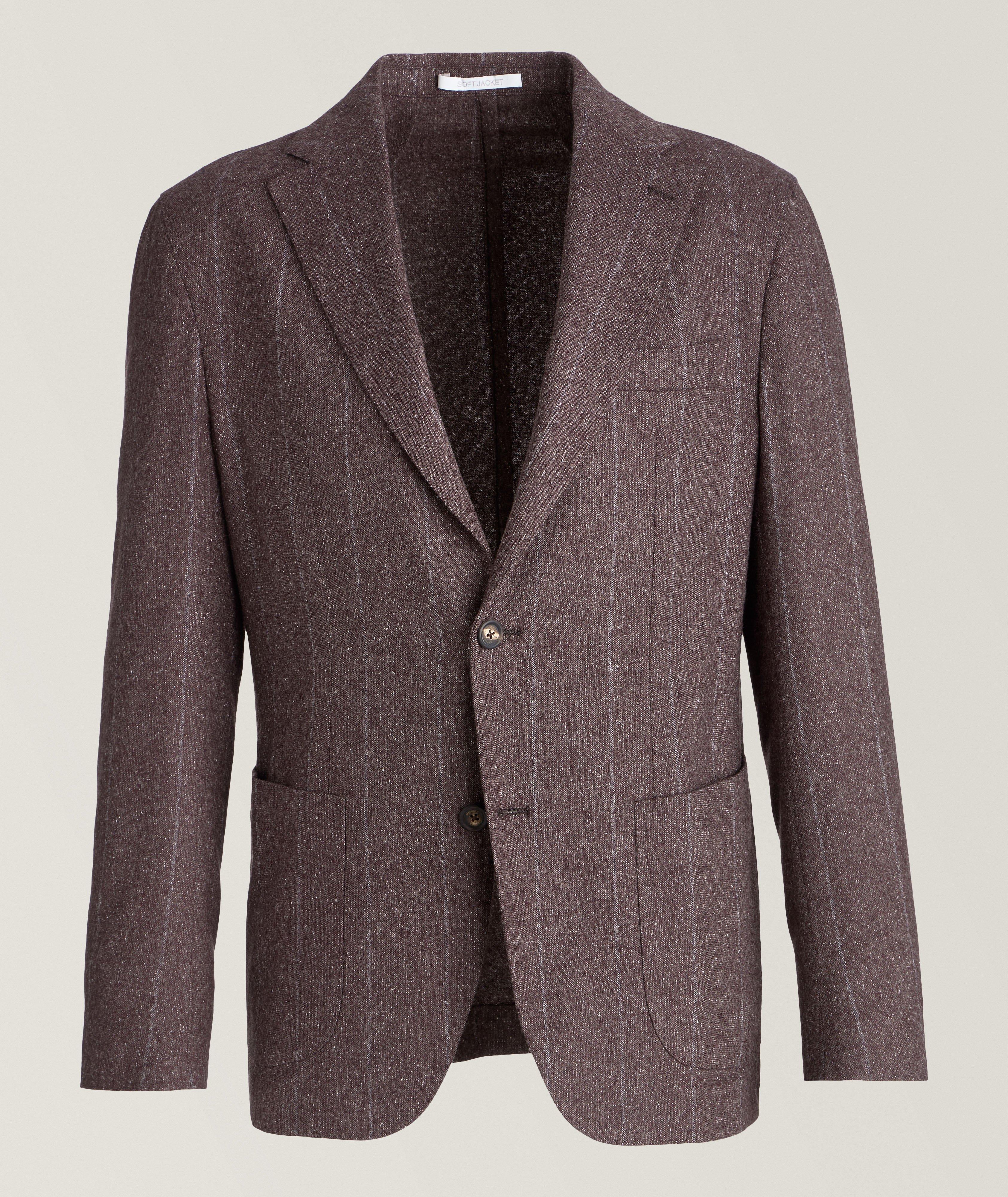 Pinstripe Silk-Blend Sport Jacket  image 0