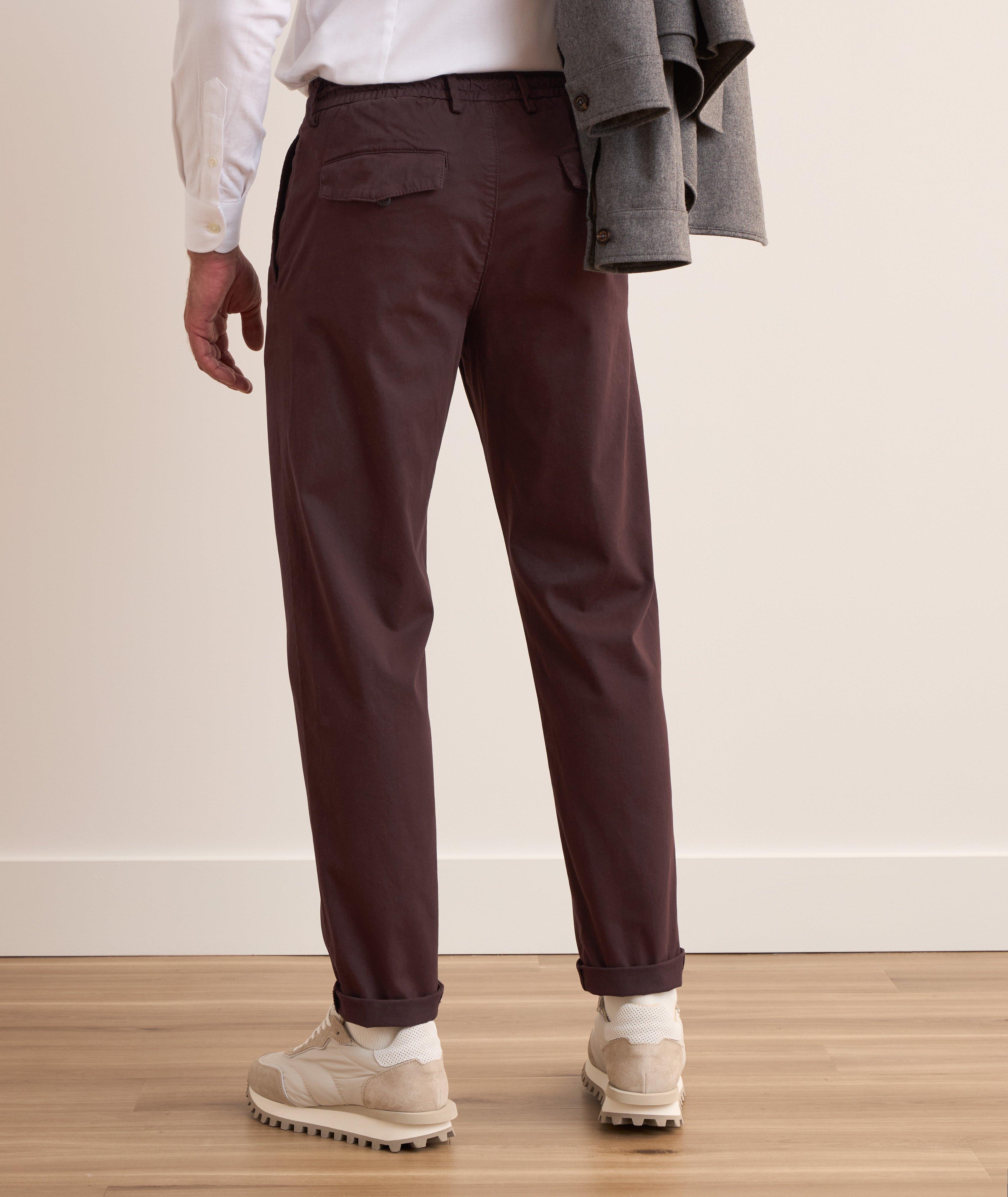 Drawstring Stretch-Cotton Joggers image 2