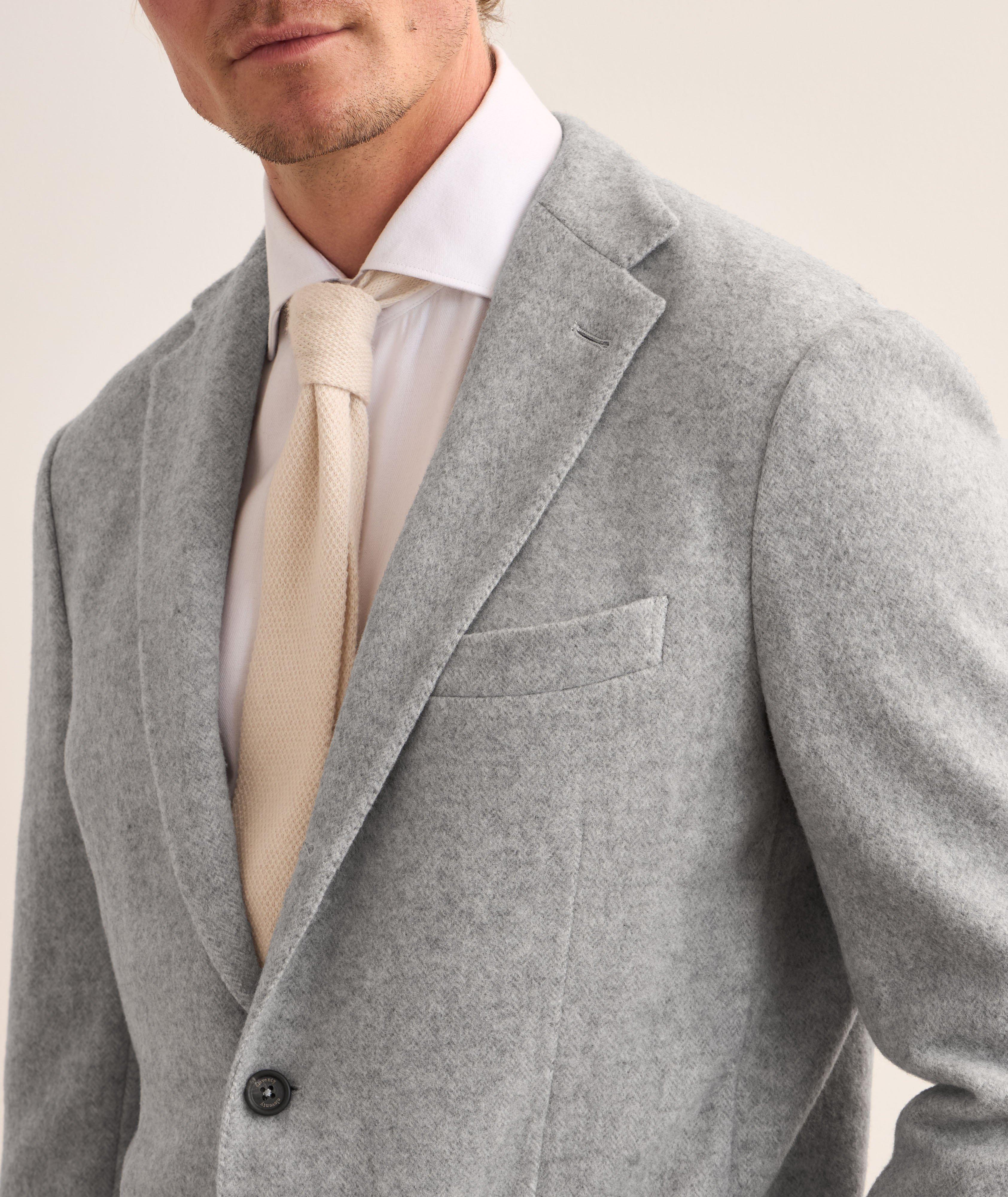 Herringbone Wool-Cashmere Sport Jacket  image 3