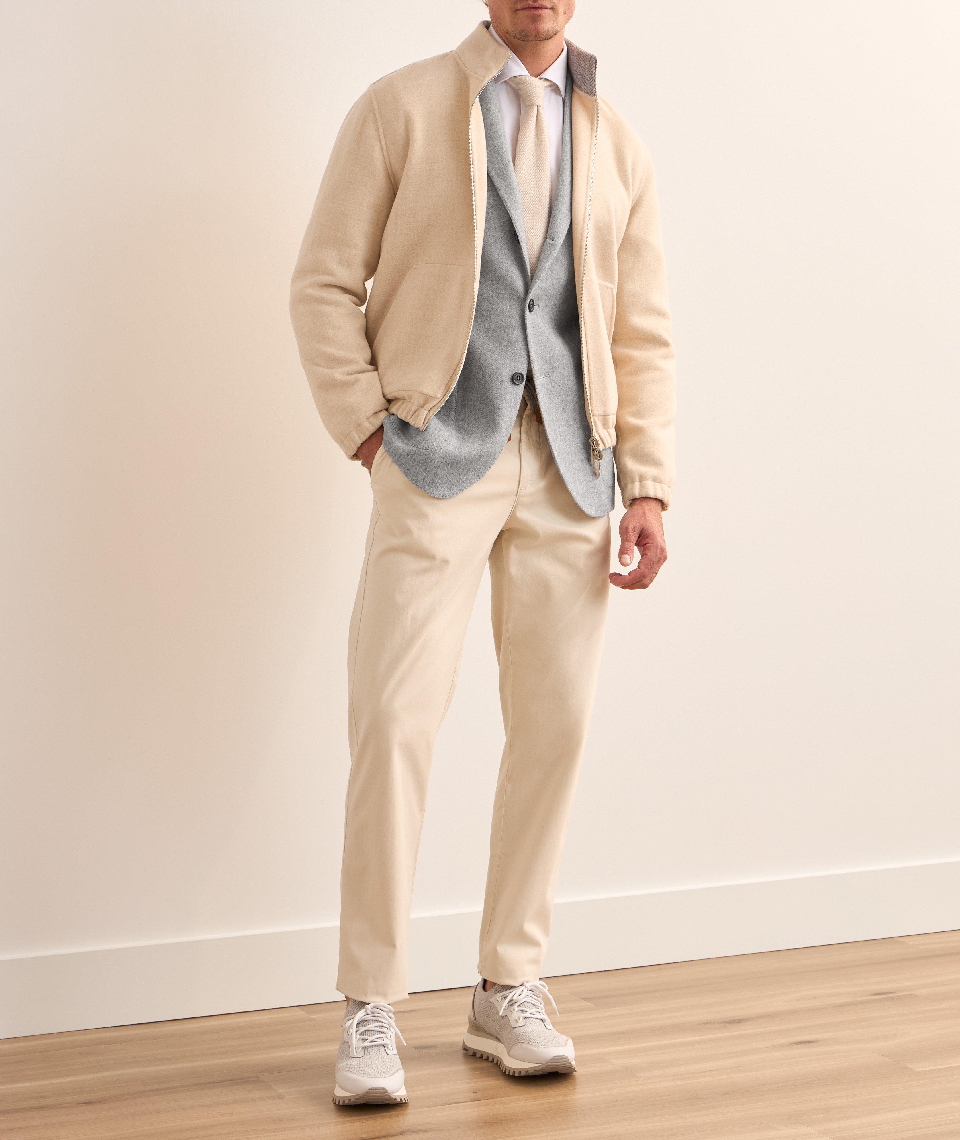 Herringbone Wool-Cashmere Sport Jacket  image 4