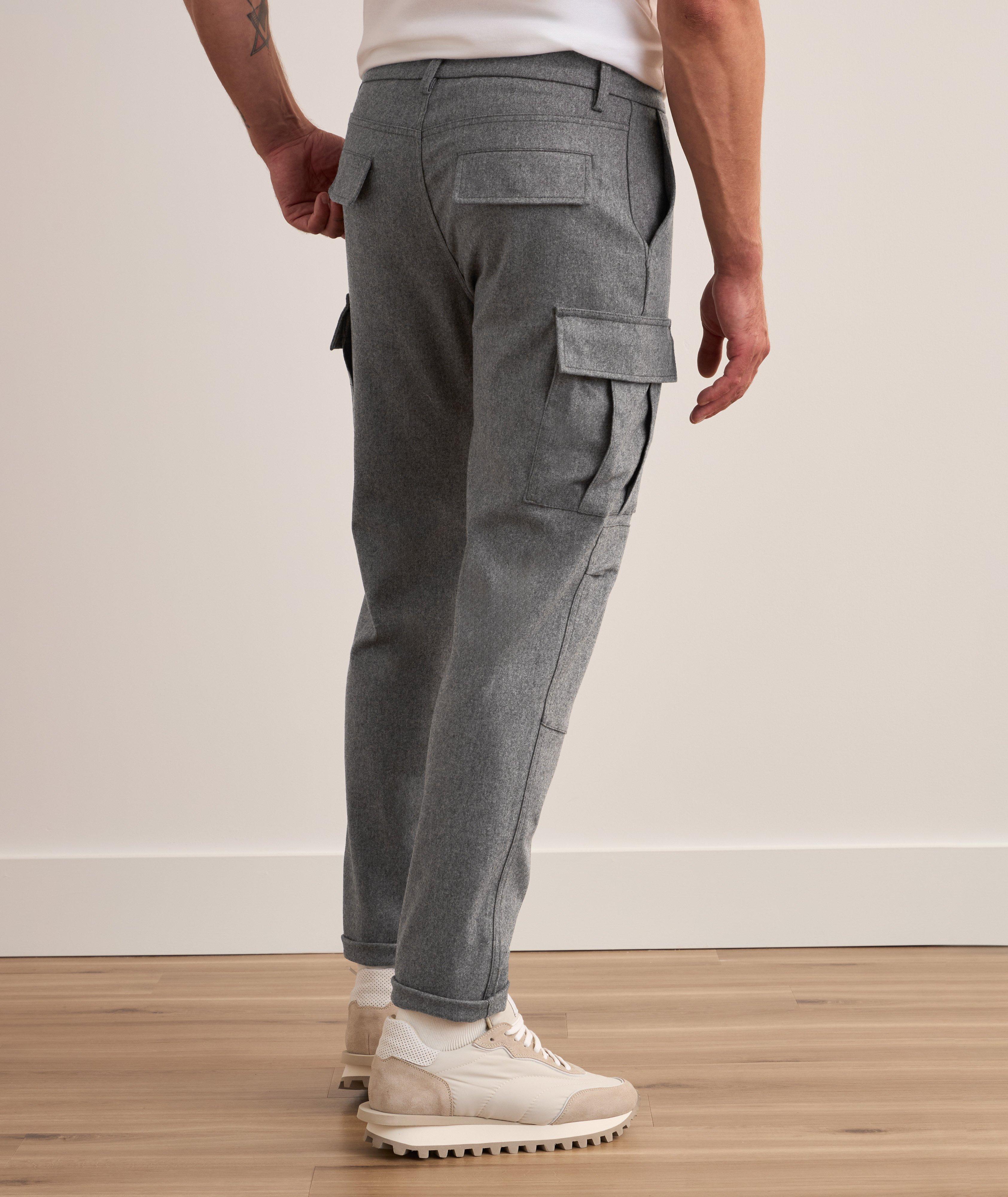 Flannel cargo pants mens sale