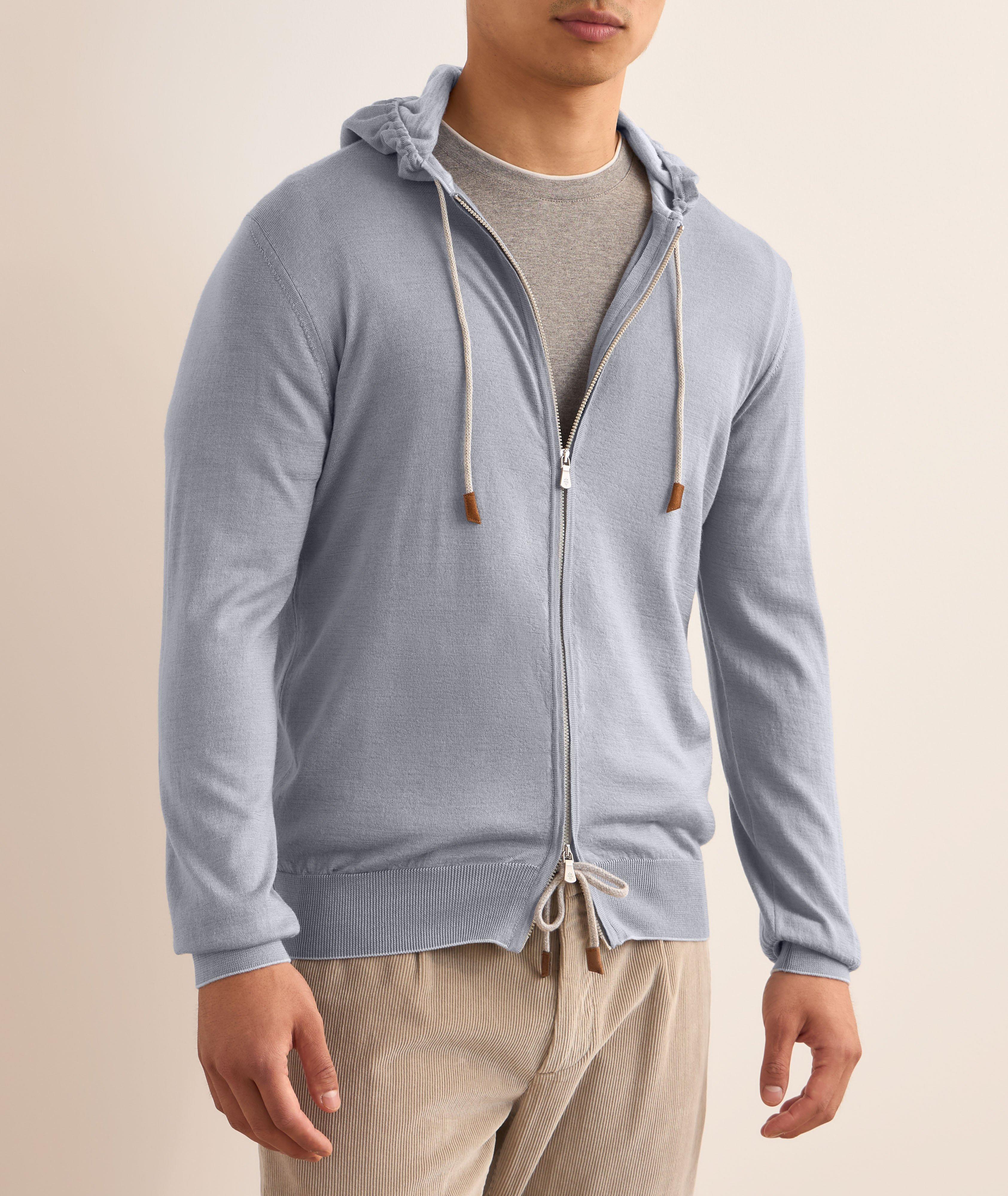 Wool-Silk Hooded Sweater  image 1