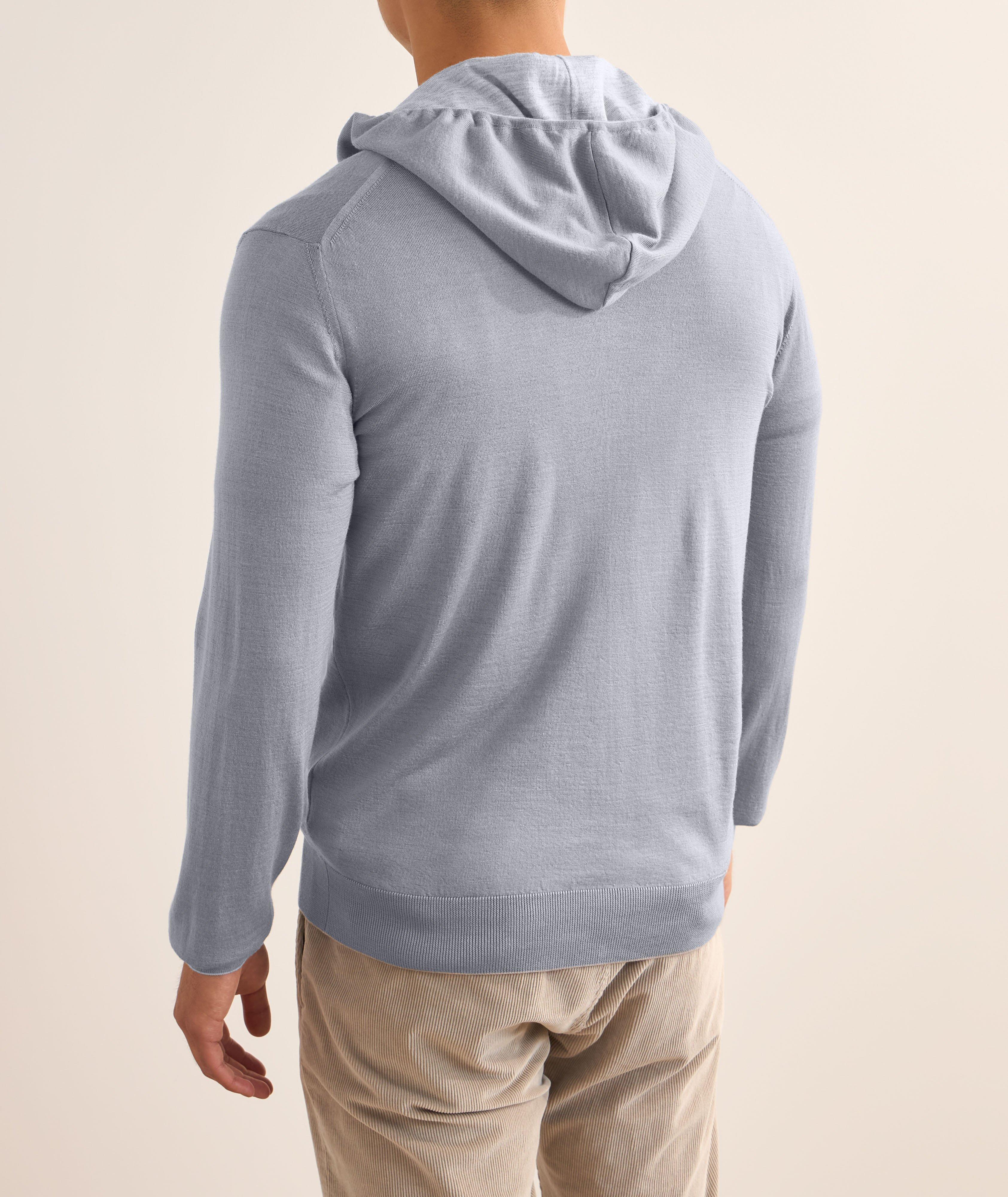 Wool-Silk Hooded Sweater  image 2