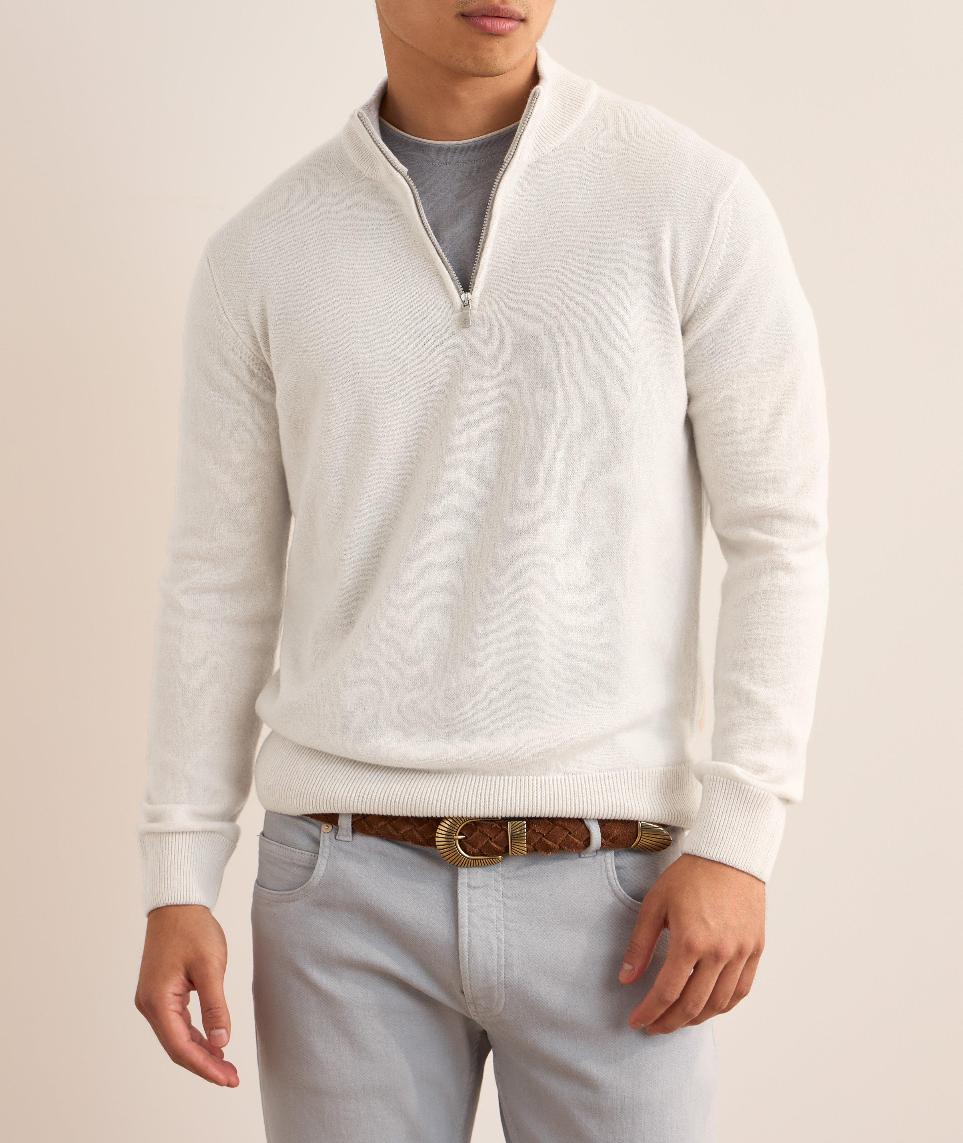 Cashmere Quarter-Zip Sweater image 1