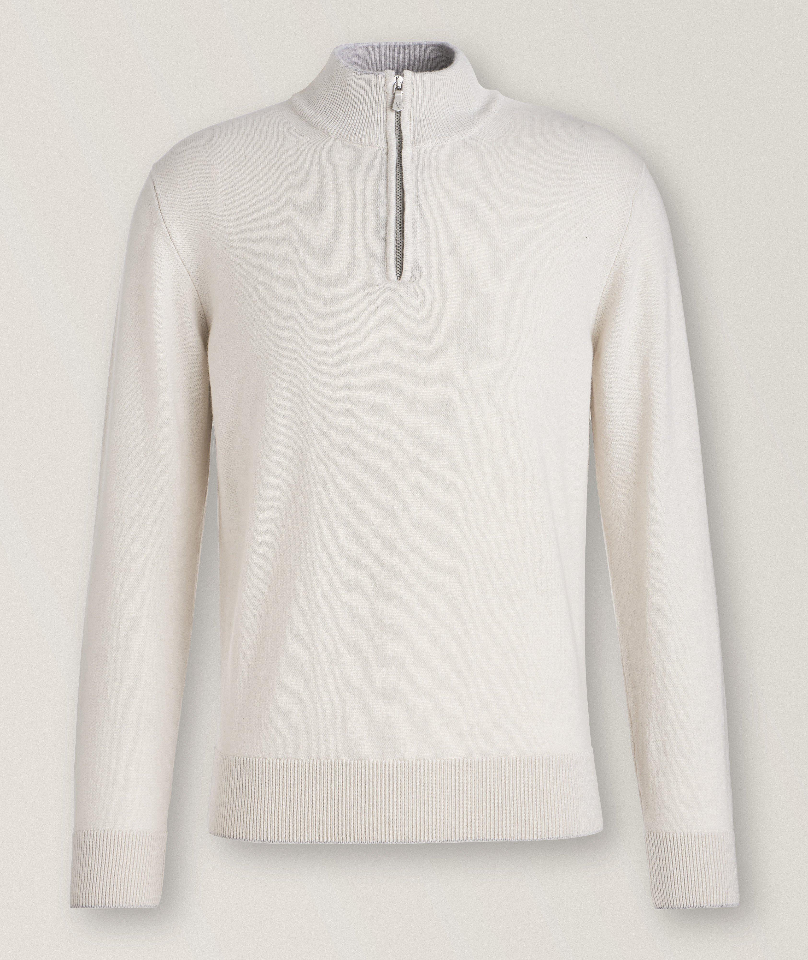 Cashmere Quarter-Zip Sweater image 0