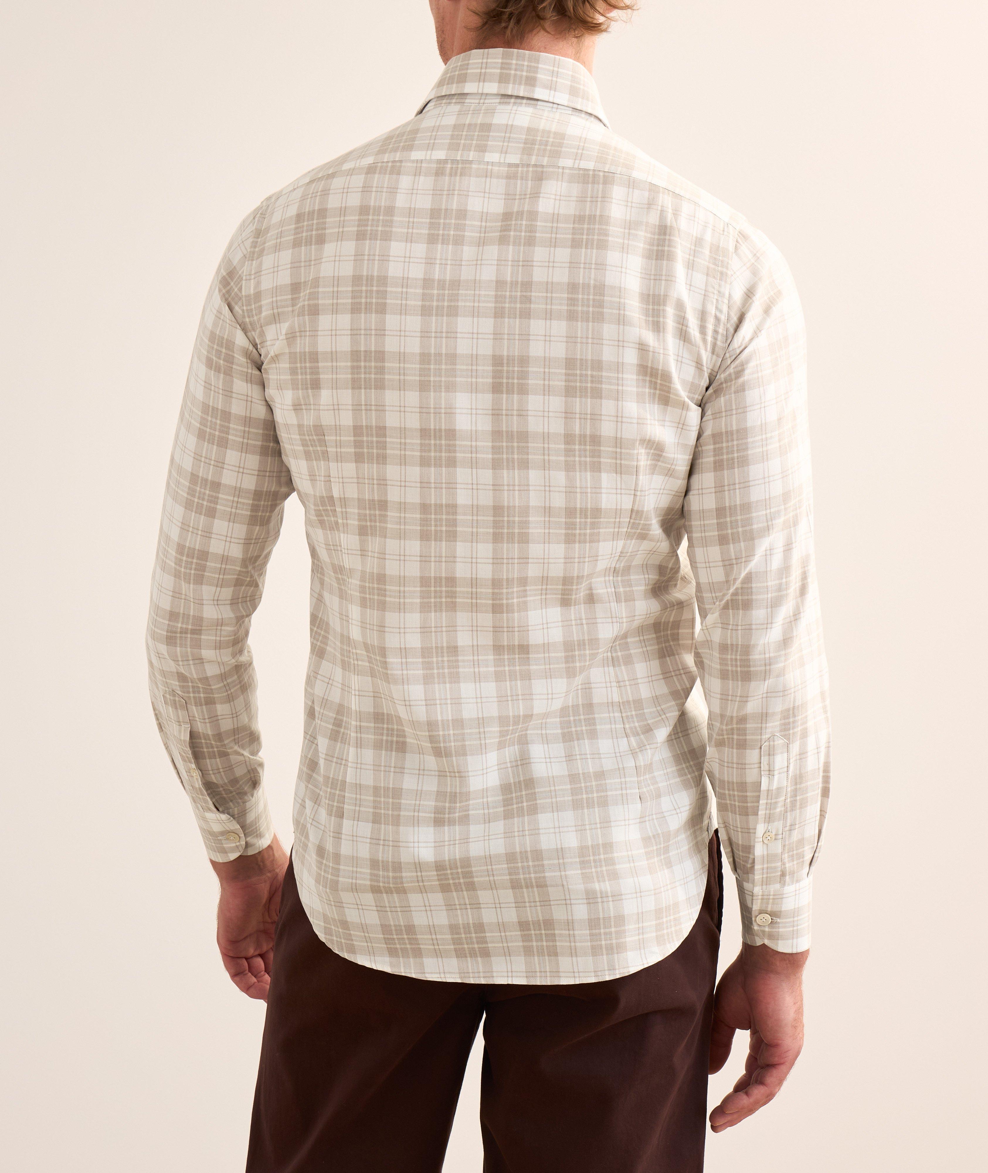 Plaid Cotton Sport Shirt  image 2